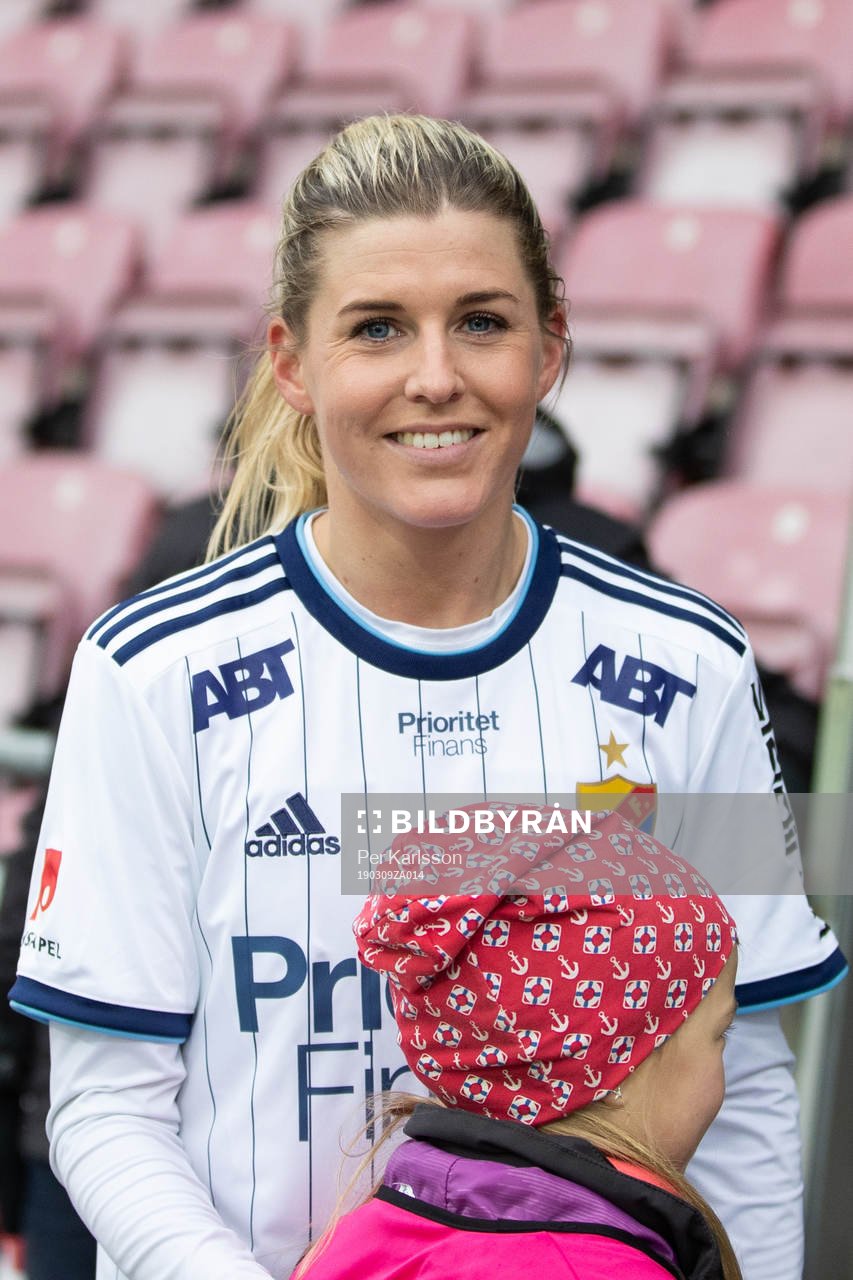 Djurgårdens Olivia Schough jublar