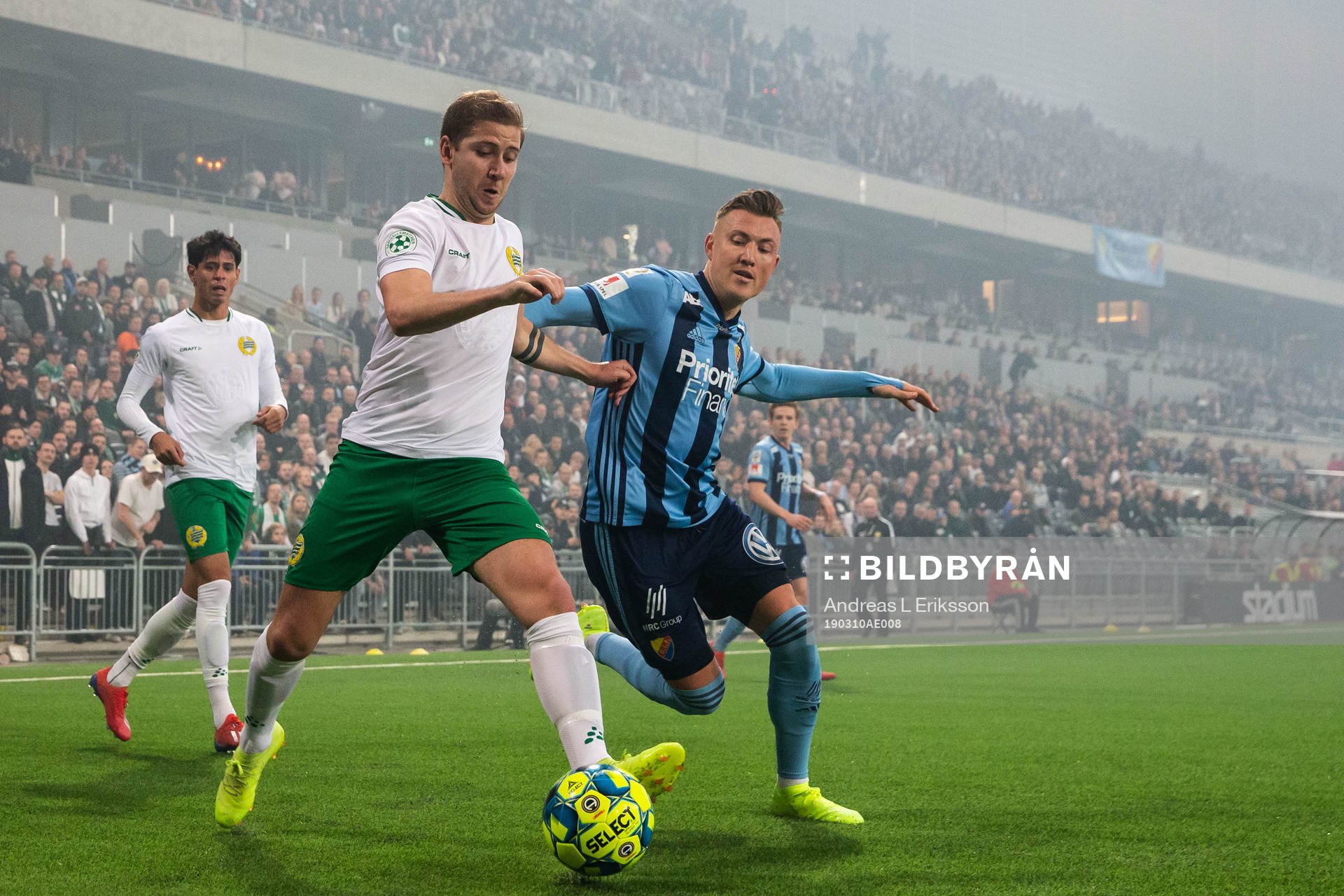Hammarbys Jeppe Andersen och Djurgårdens Fredrik Ulvestad
