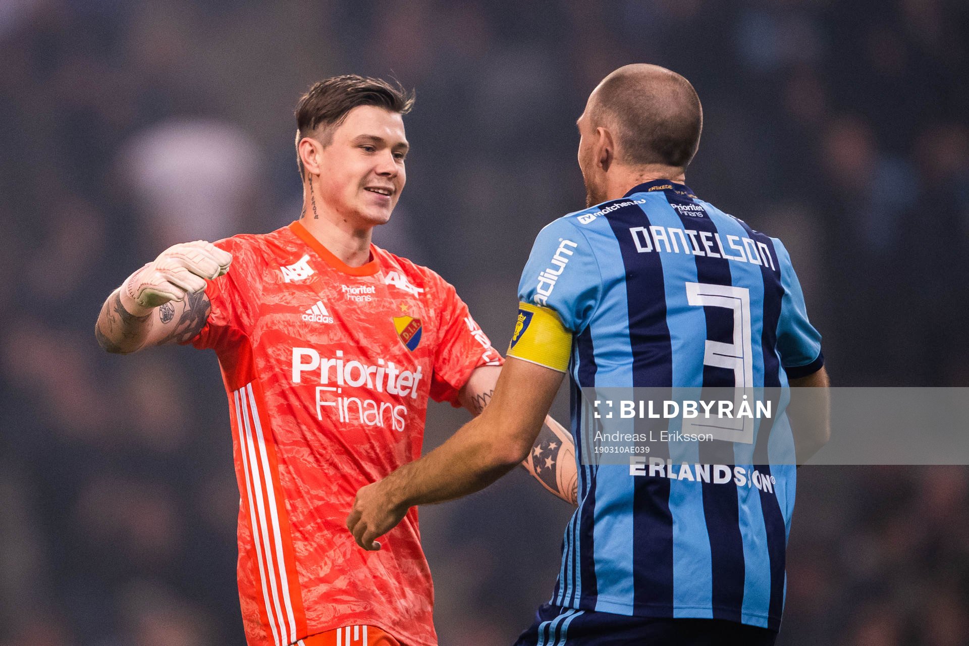 Djurgårdens målvakt Per Kristian Bråtveit och Marcus