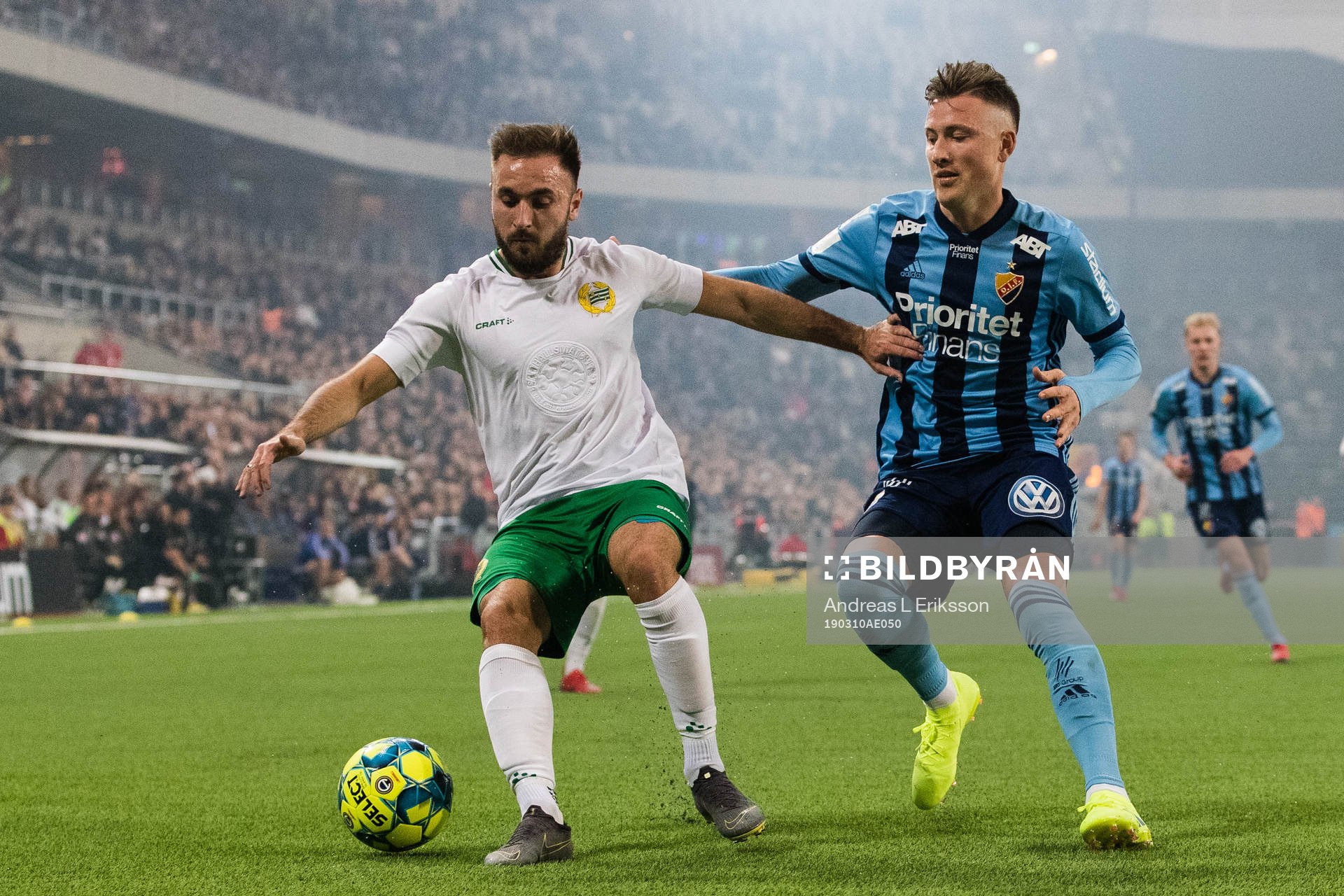 Hammarbys Muamer Tankovic och Djurgårdens Fredrik Ulvestad