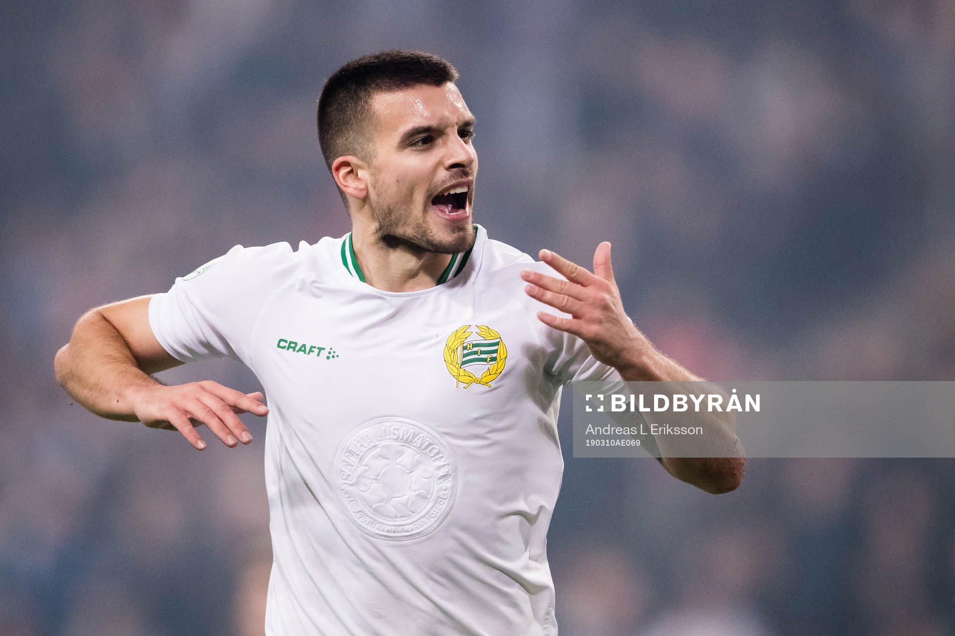 Hammarbys Vladimir Rodic reagerar