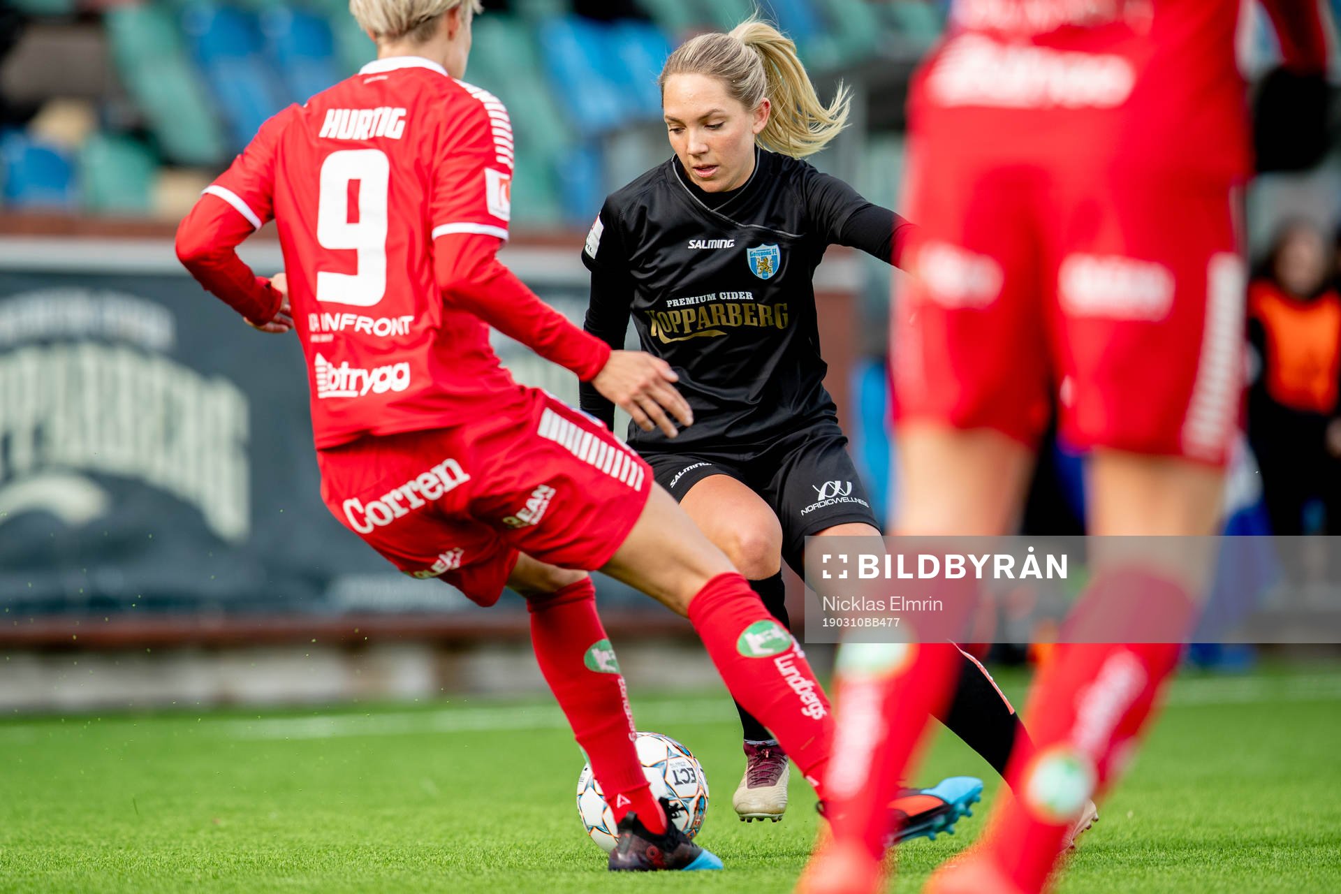 0  Göteborgs Elin Rubensson mot Linköpings Lina Hurtig