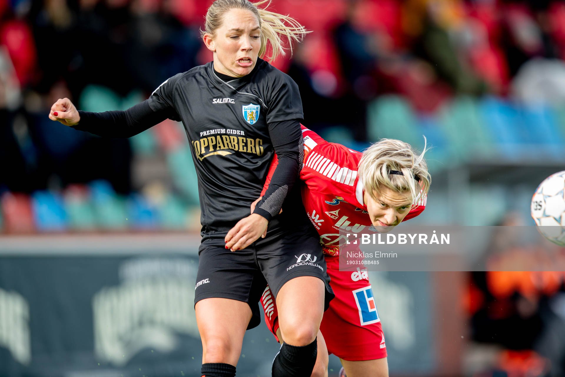 0  Göteborgs Elin Rubensson mot Linköpings Lina Hurtig