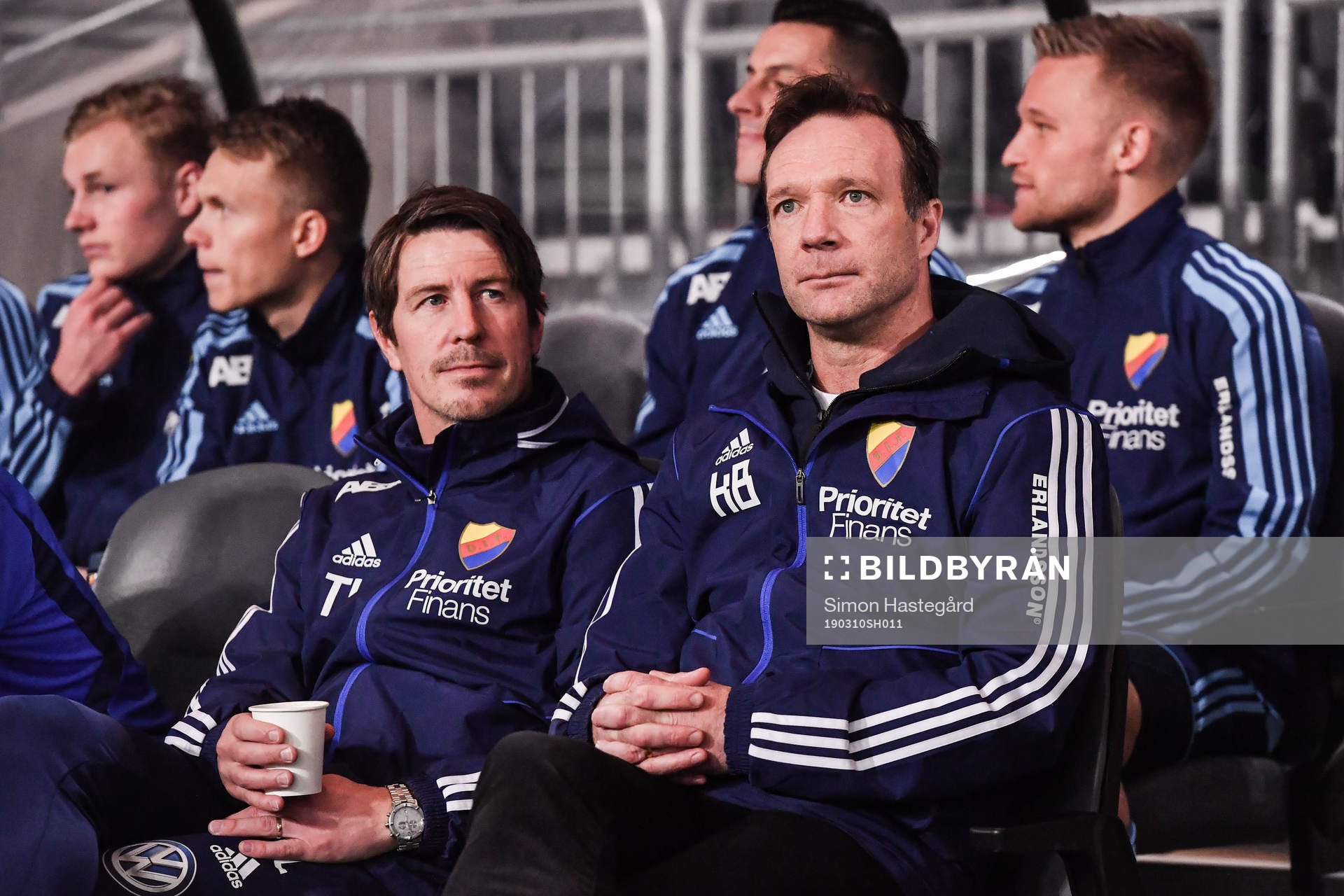 Djurgårdens tränare Kim Bergstrand och tränare Thomas