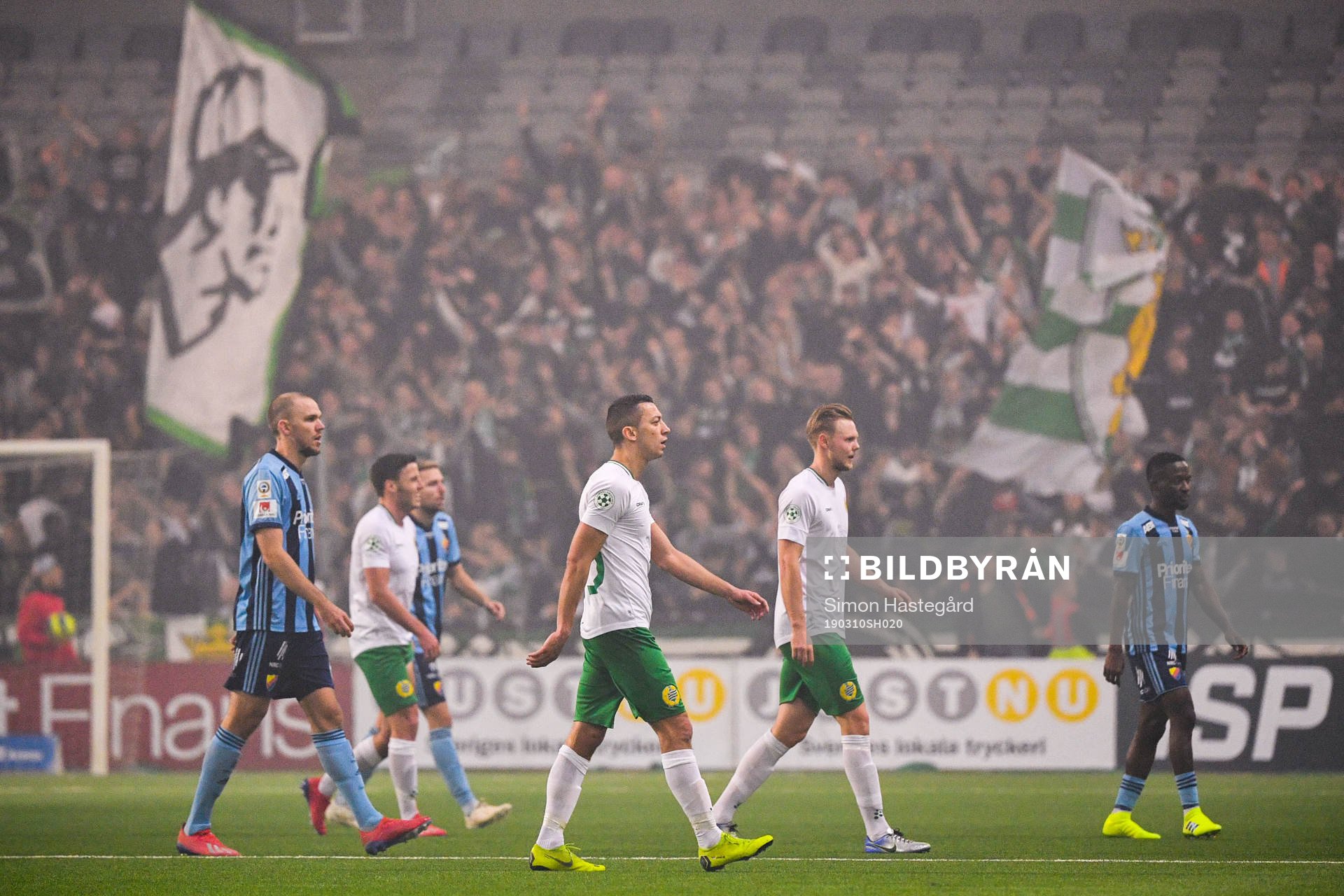 Hammarbys Nikola Djurdjic deppar i halvtid ,under