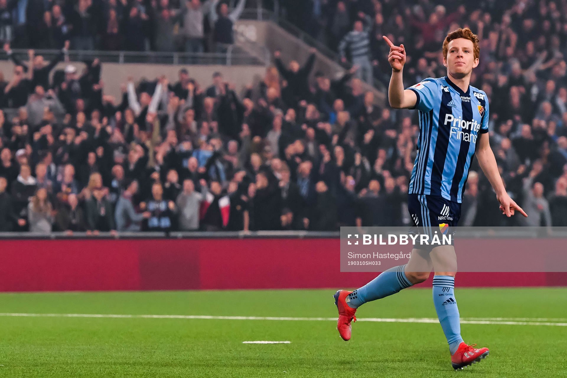 Djurgårdens Aslak Witry jublar