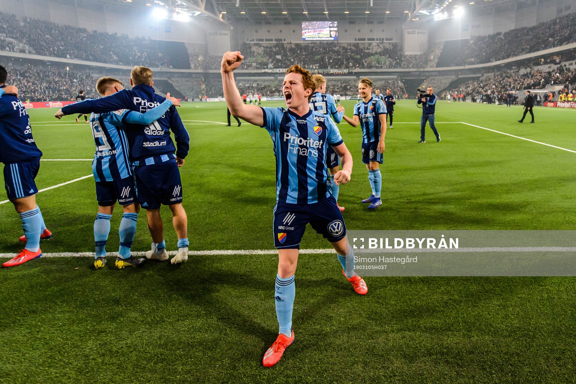 Djurgårdens Aslak Witry jublar