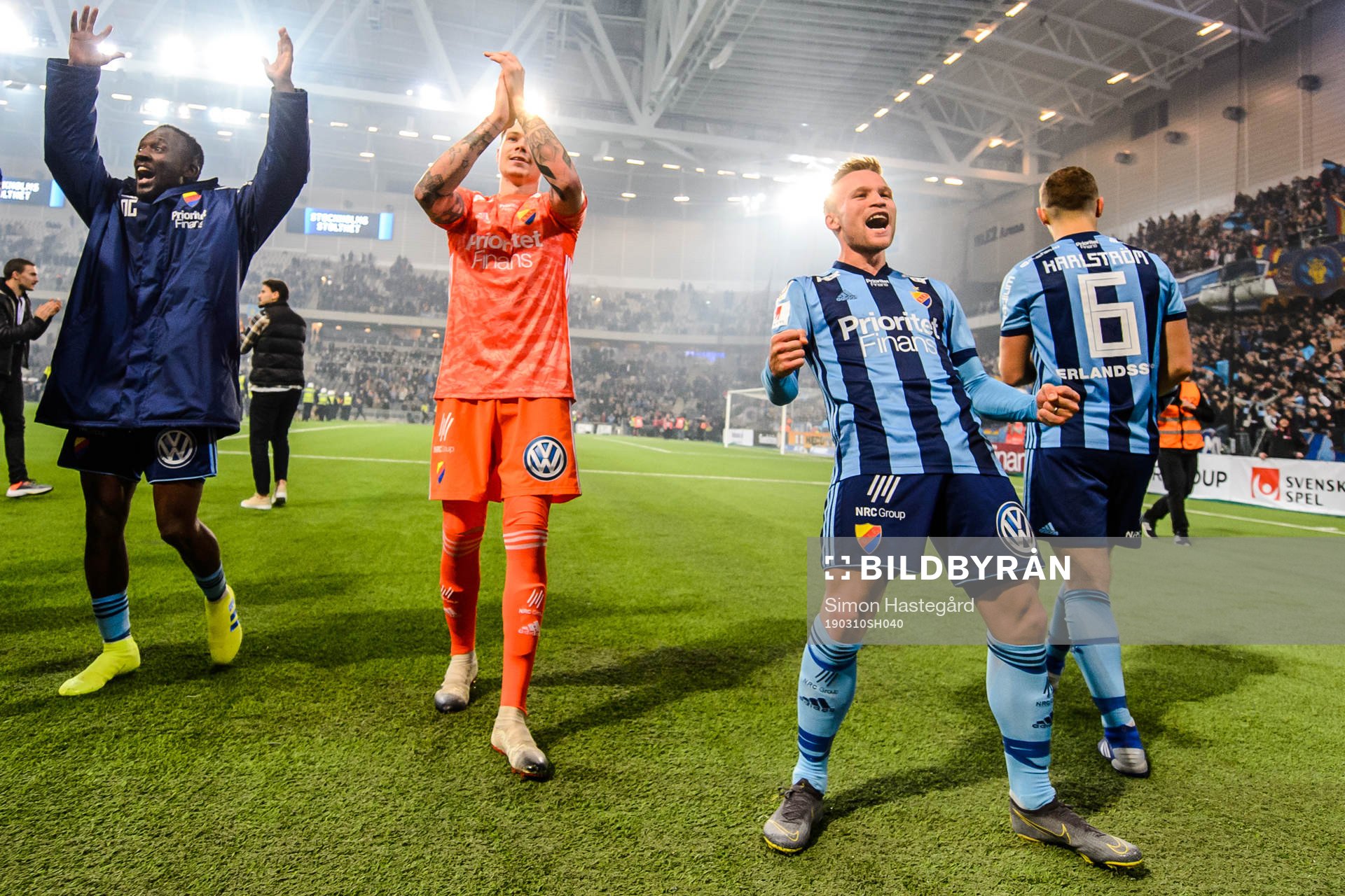 Djurgårdens målvakt Per Kristian Bråtveit och Nicklas