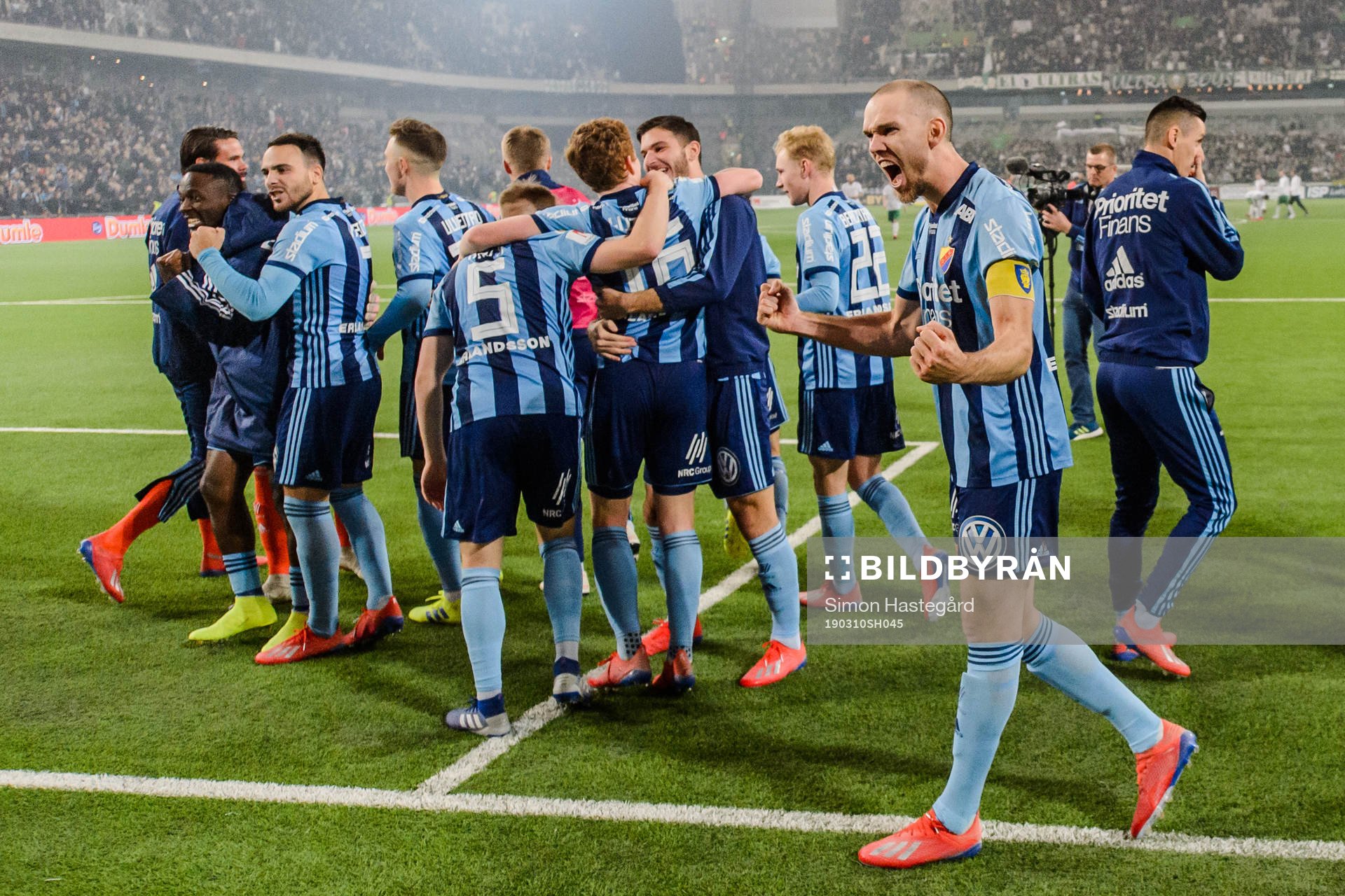 Djurgårdens Marcus Danielson jublar
