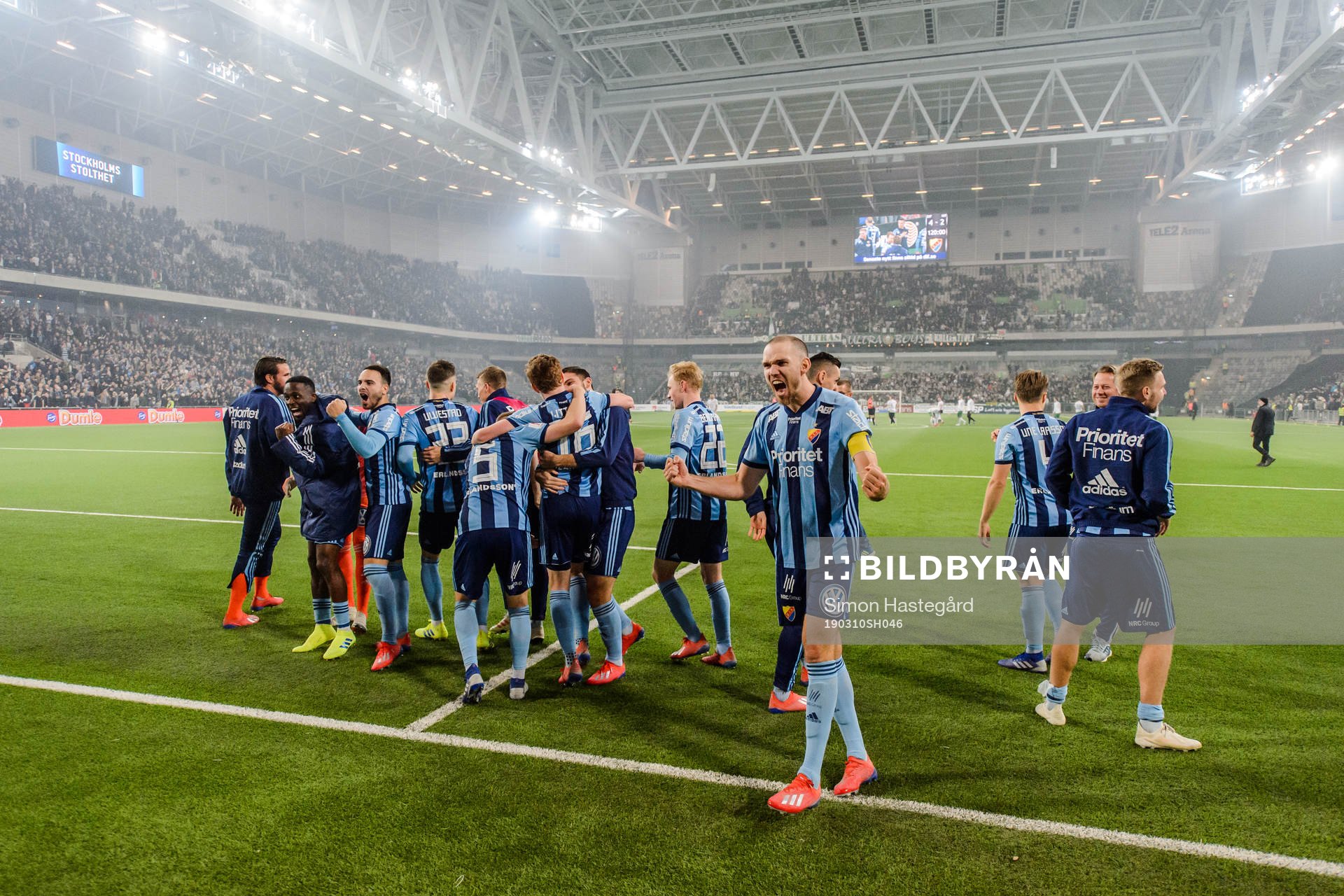 Djurgårdens Marcus Danielson jublar