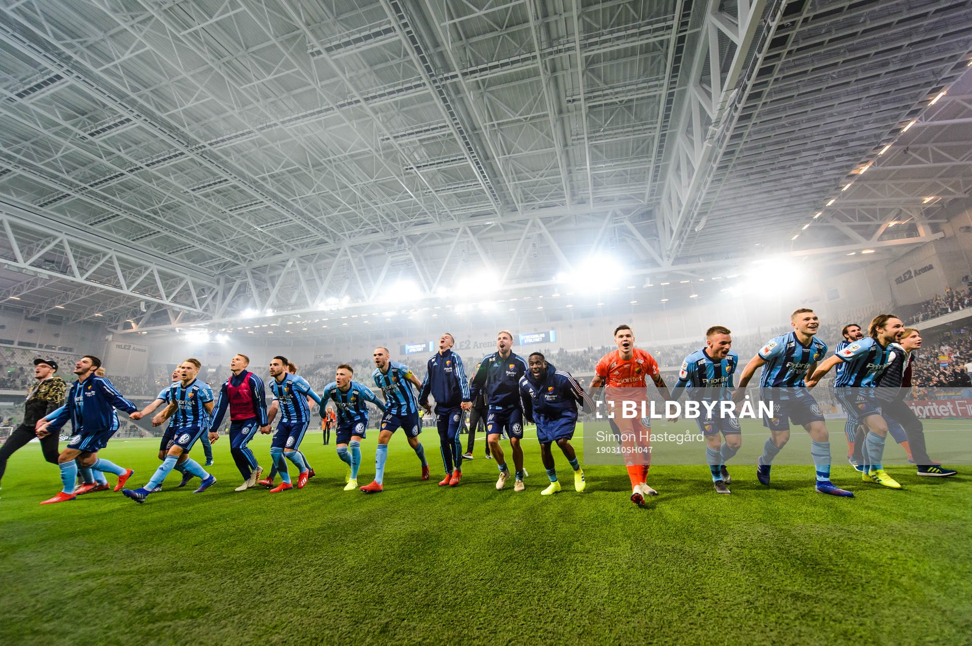 Djurgårdens spelare jublar