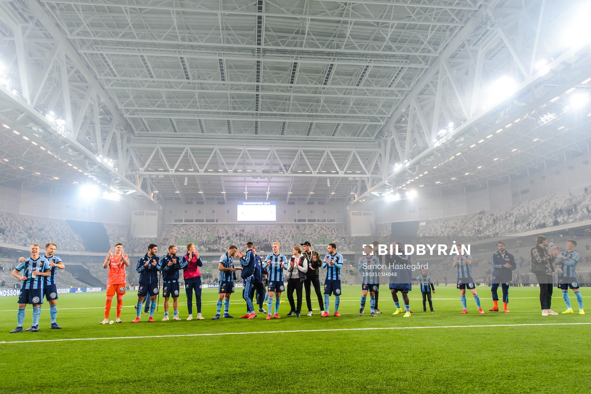 Djurgårdens spelare jublar