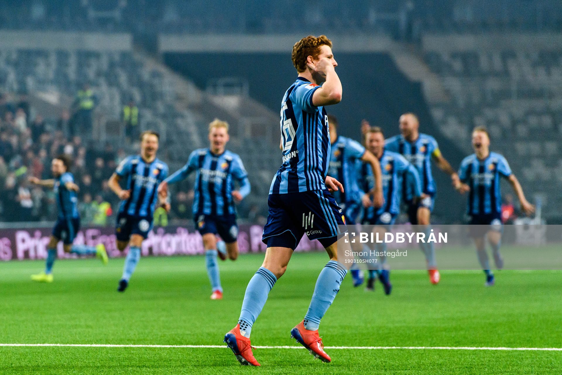 Djurgårdens Aslak Witry jublar