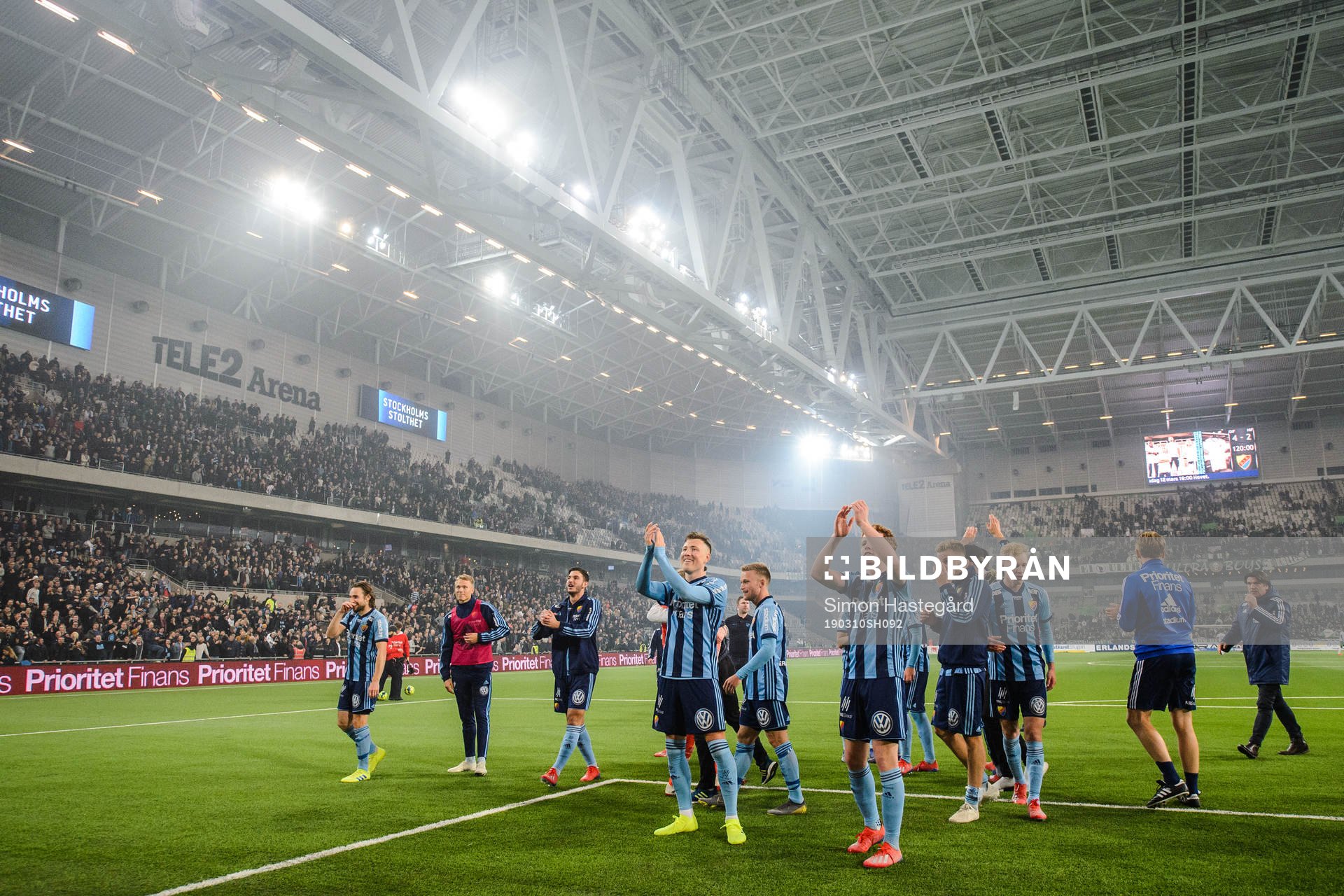 Djurgårdens spelare jublar