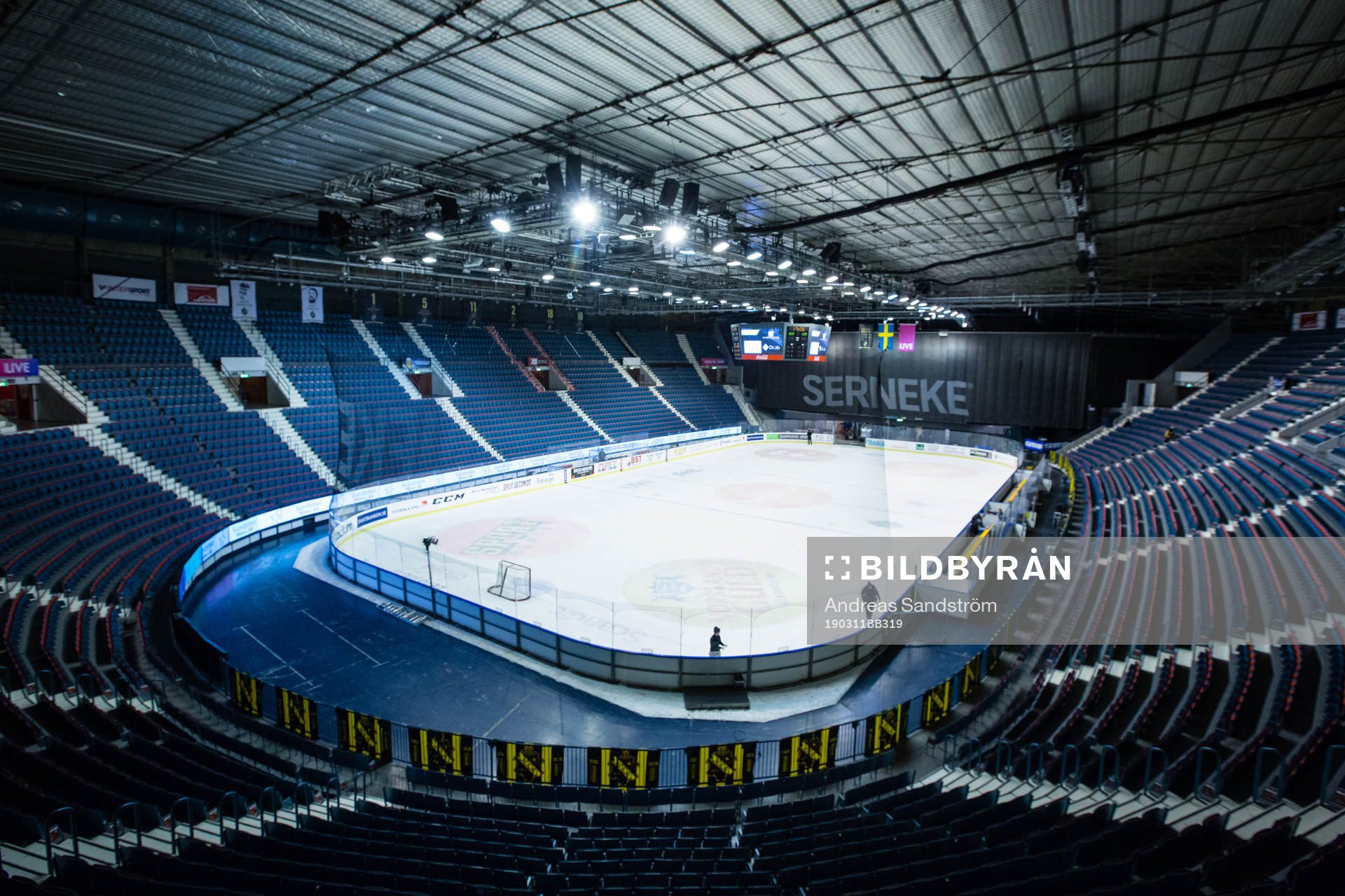 Generell vy på Hovets Isstadion