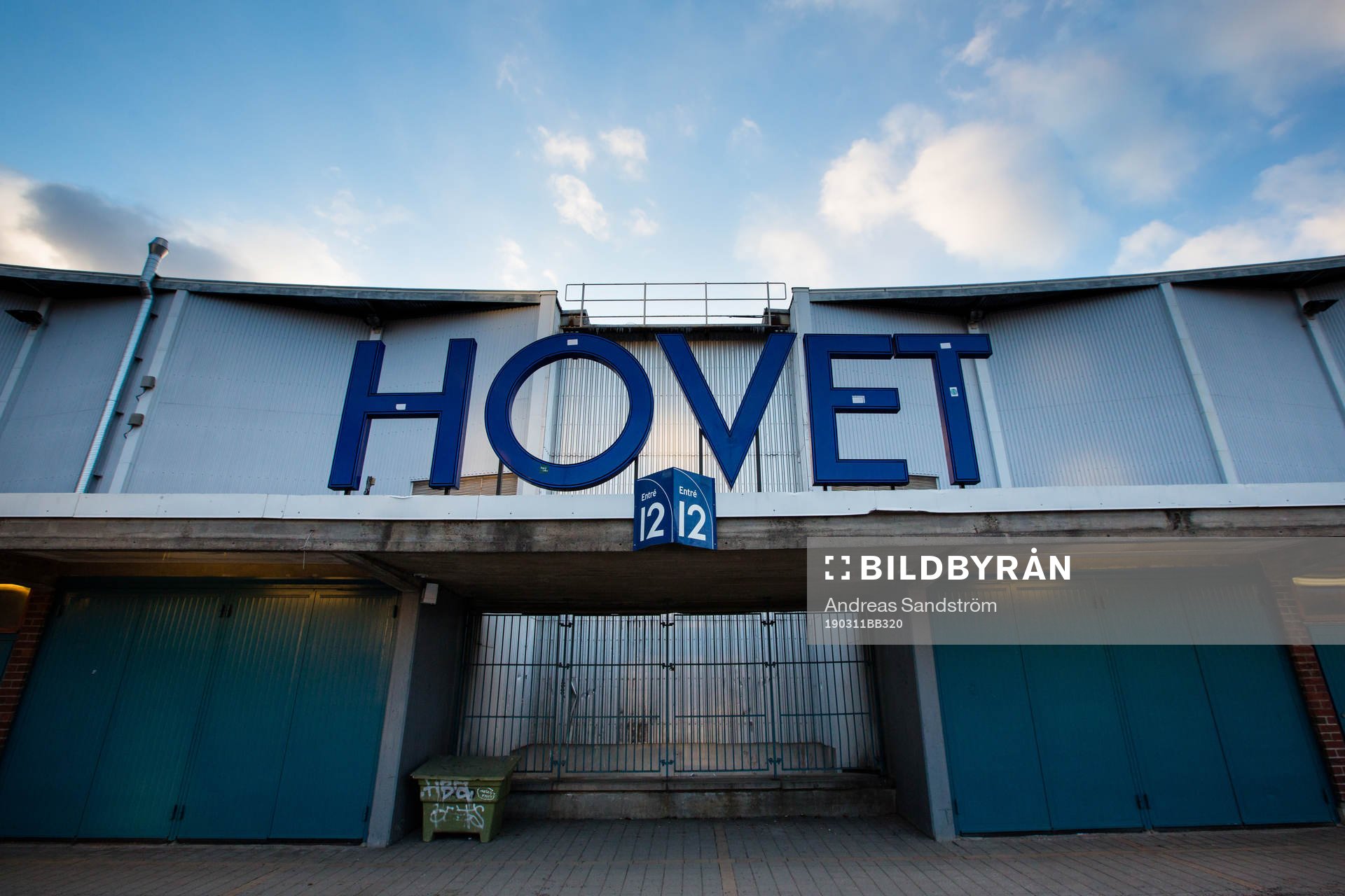Generell vy utanför Hovets Isstadion