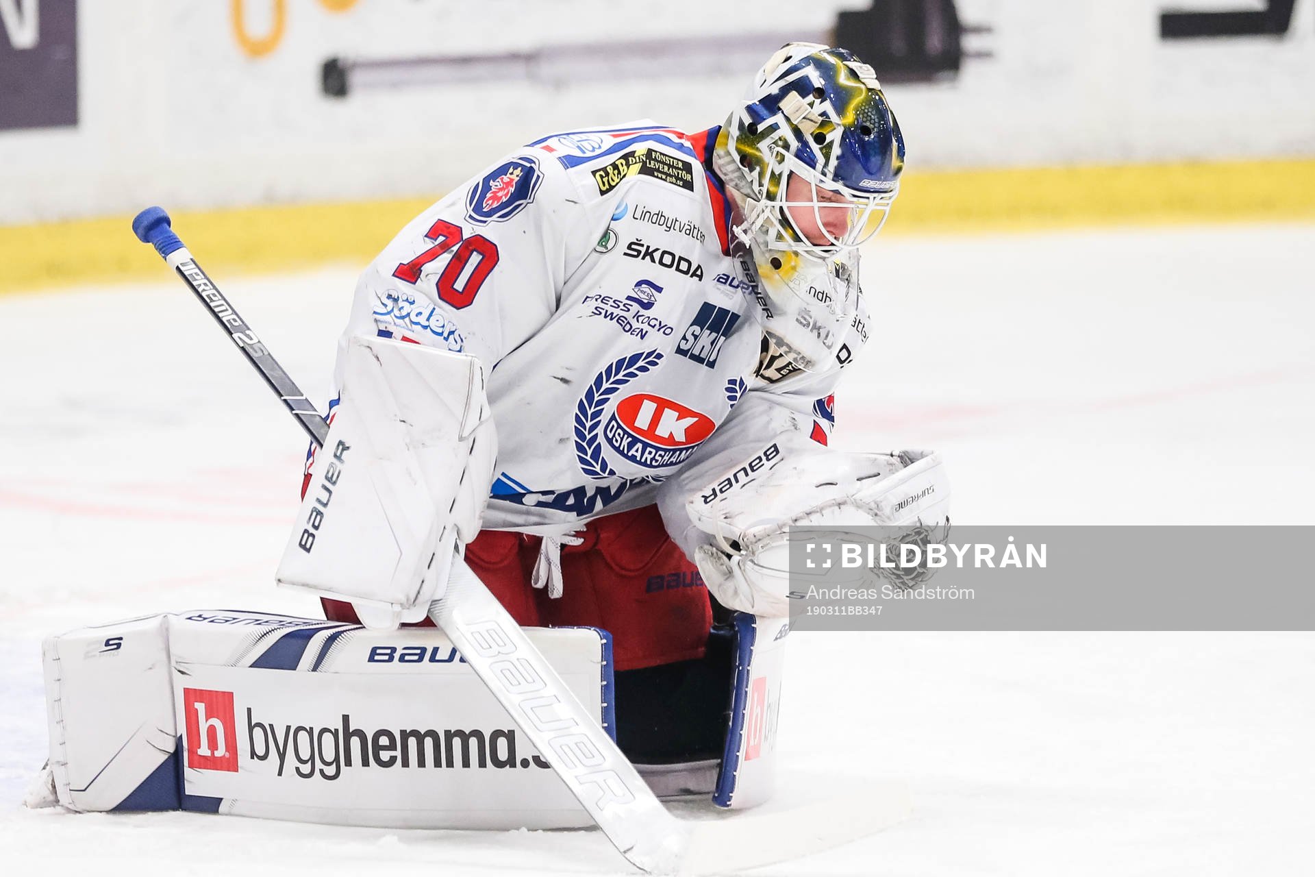 Oskarshamns målvakt Adam Åhman
