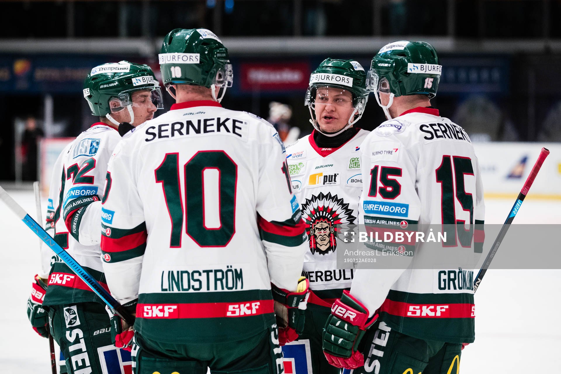 Frölundas Patrik Carlsson, Gustav Lindström, Rhett