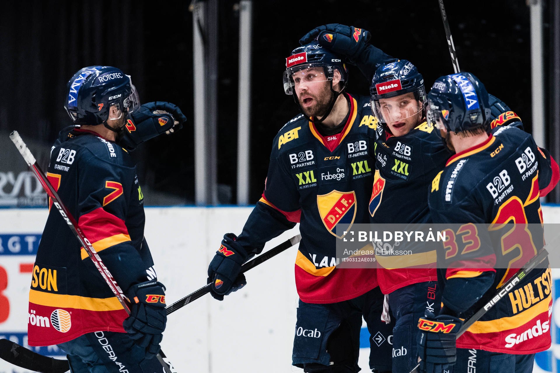 Djurgårdens Jason Garrison, Dick Axelsson  och Linus