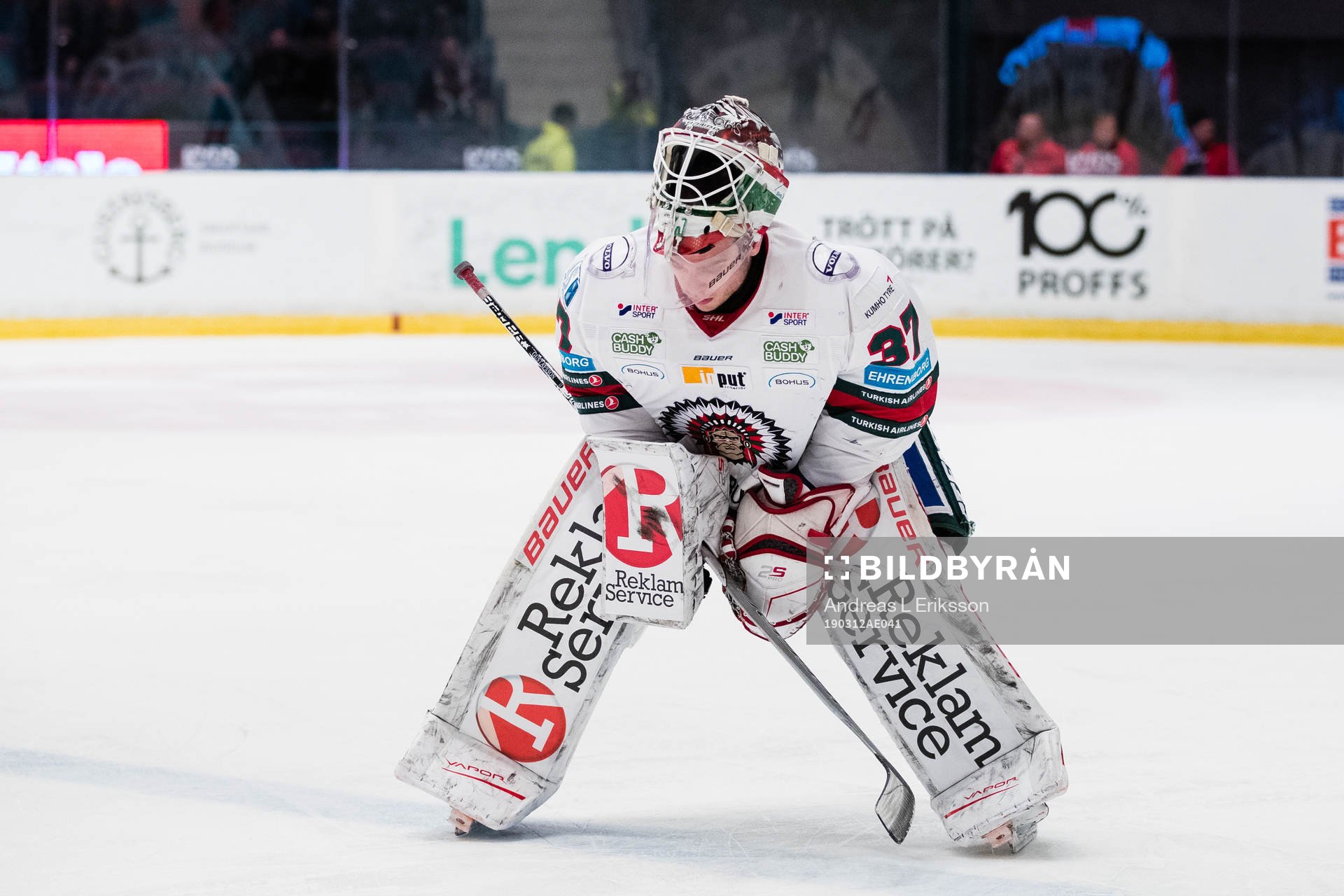 Frölundas målvakt Johan Gustafsson
