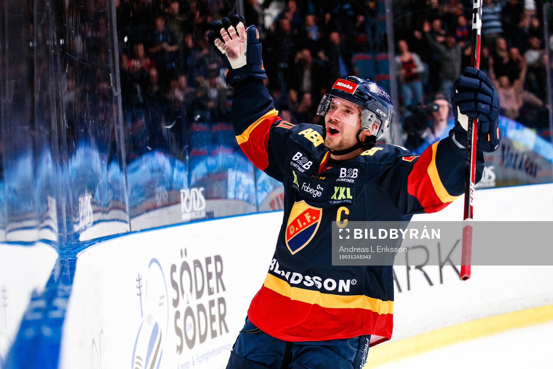 Djurgårdens Jacob Josefson jublar