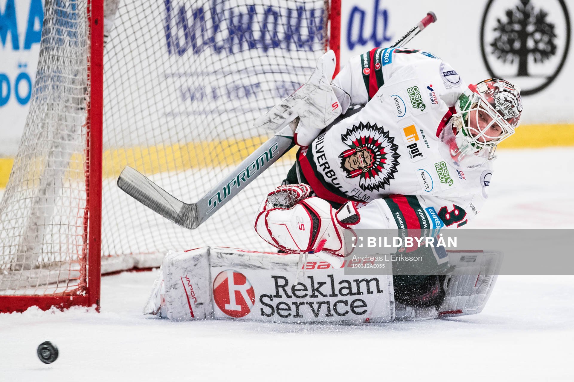 Frölundas målvakt Johan Gustafsson
