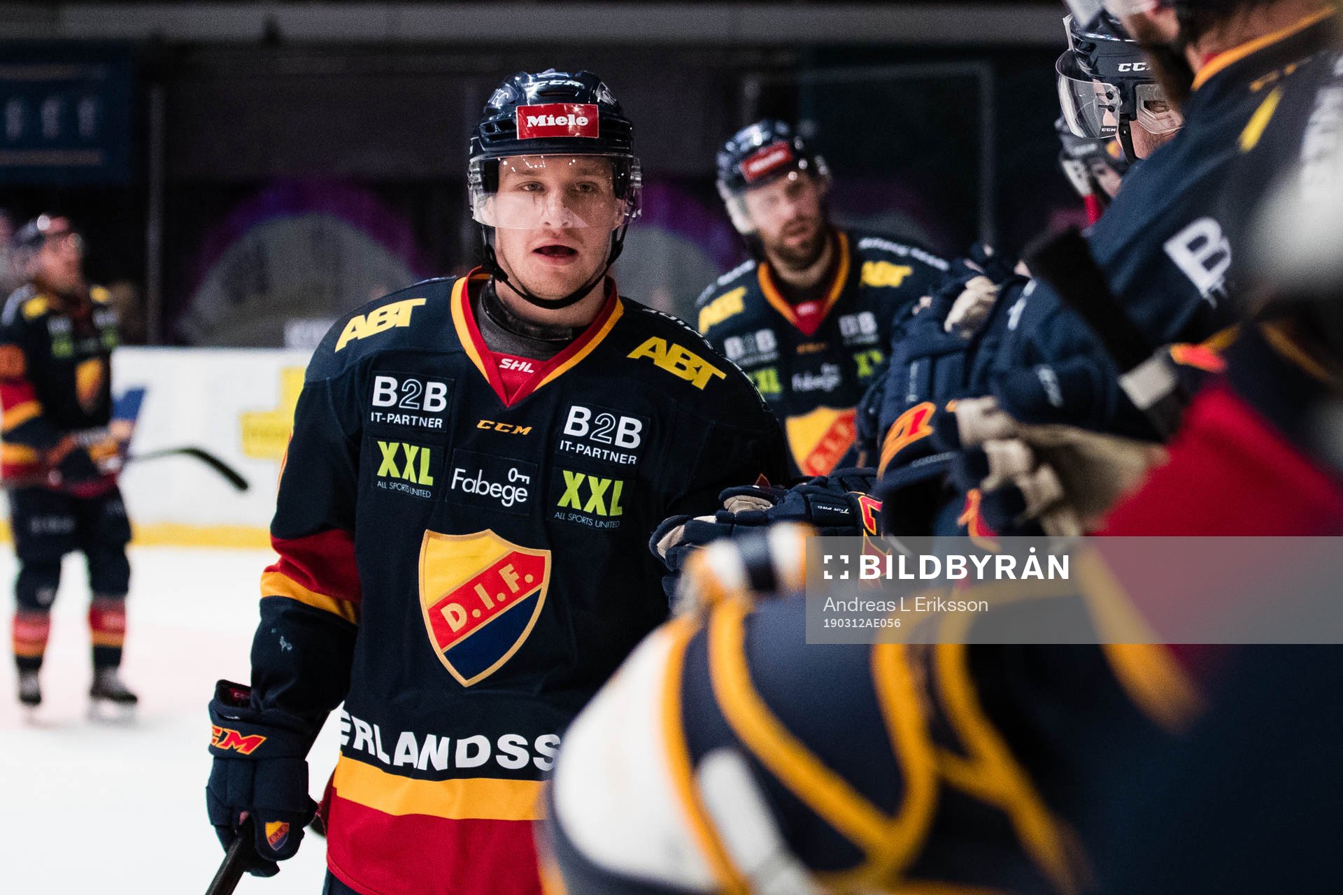 Djurgårdens Sebastian Strandberg jublar