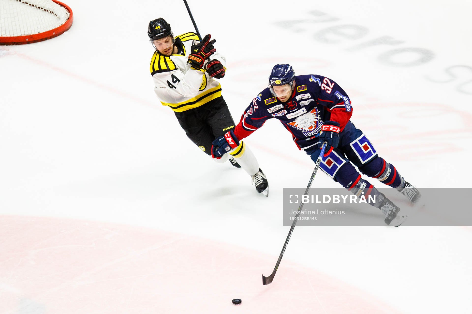 Brynäs Jacob Blomqvist och Linköpings Lukas Bengtsson