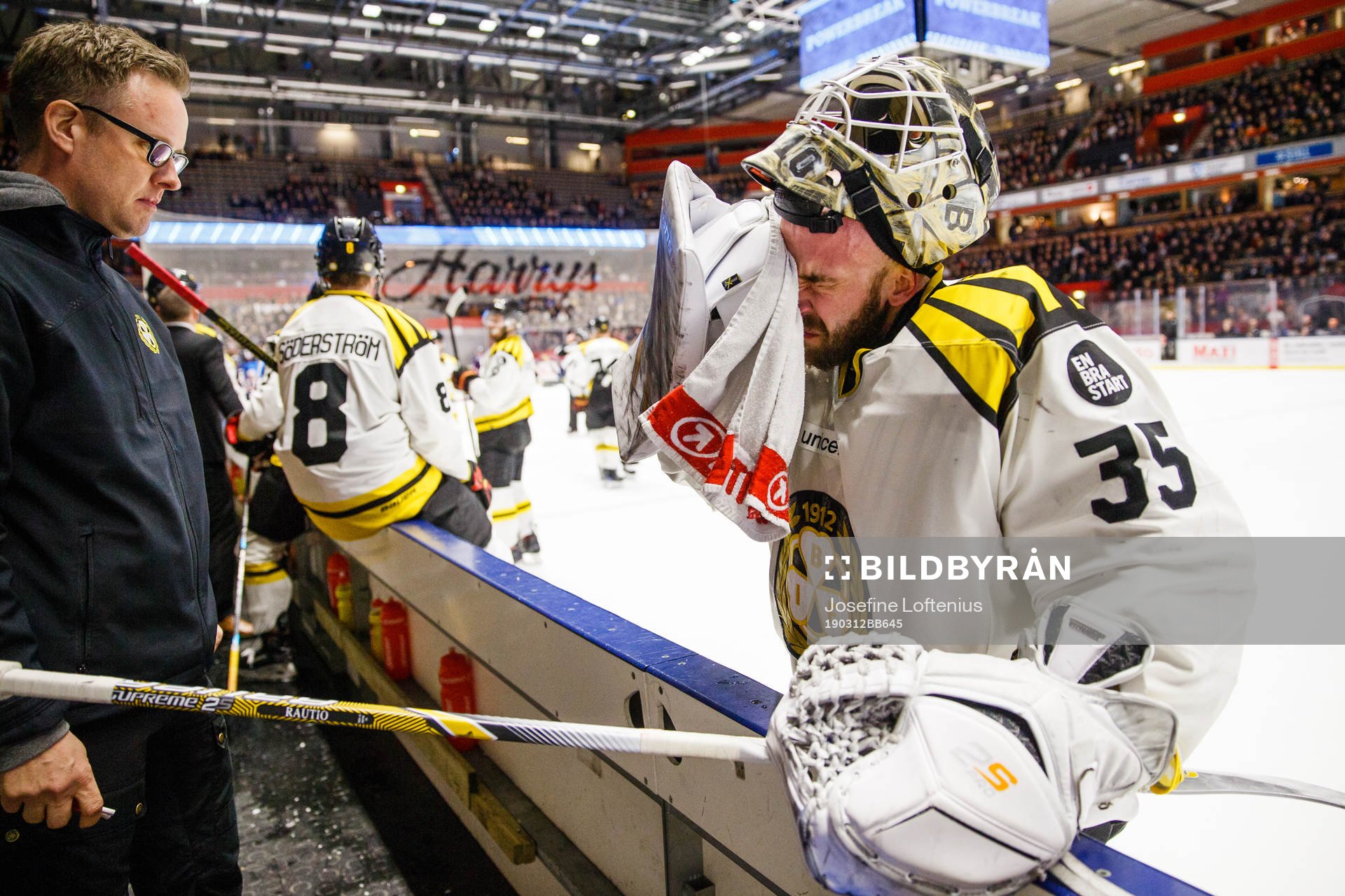 Brynäs målvakt David Rautio