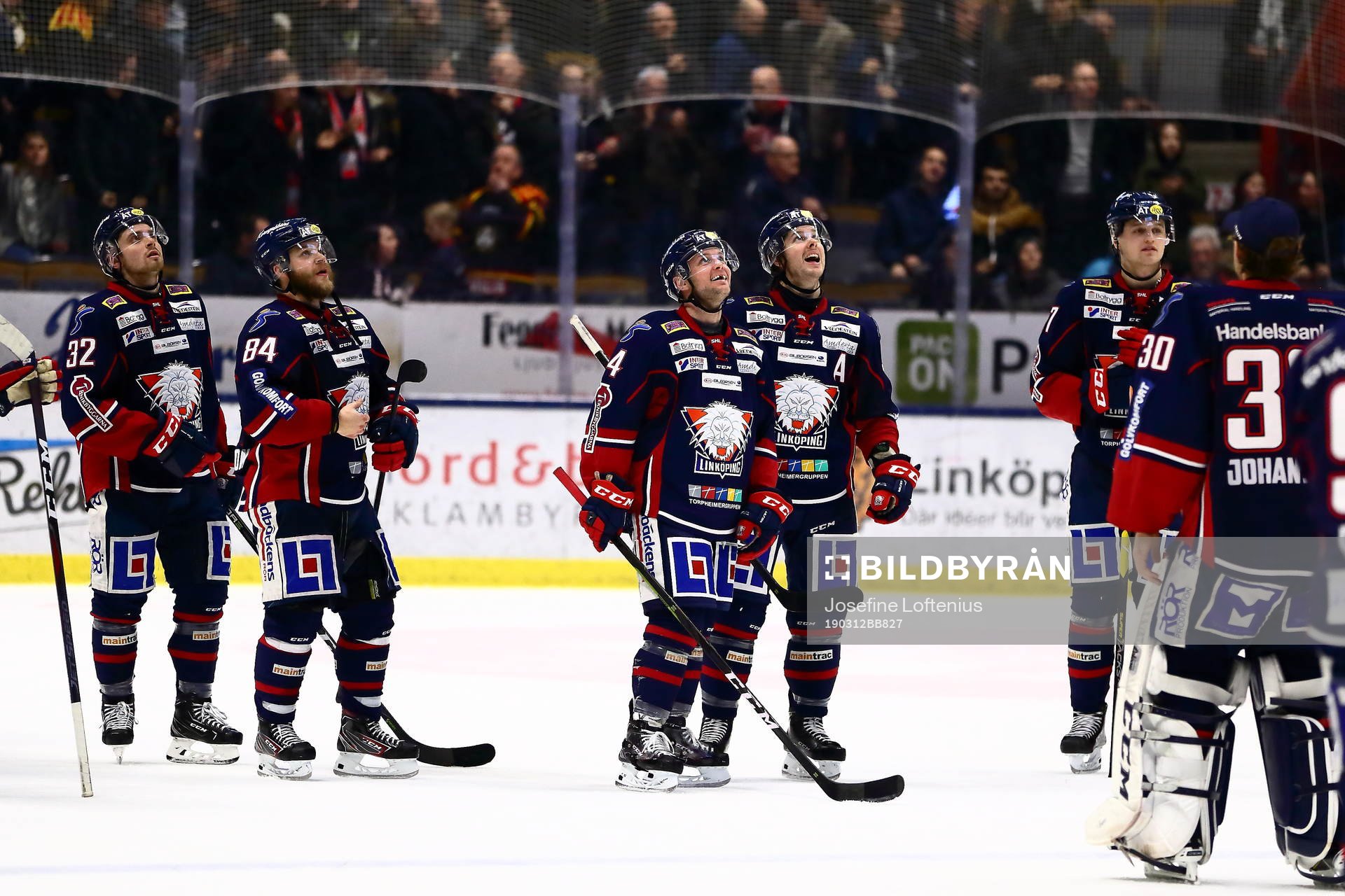 Linköpings Lukas Bengtsson, Jimmy Andersson, Andrew Gordon