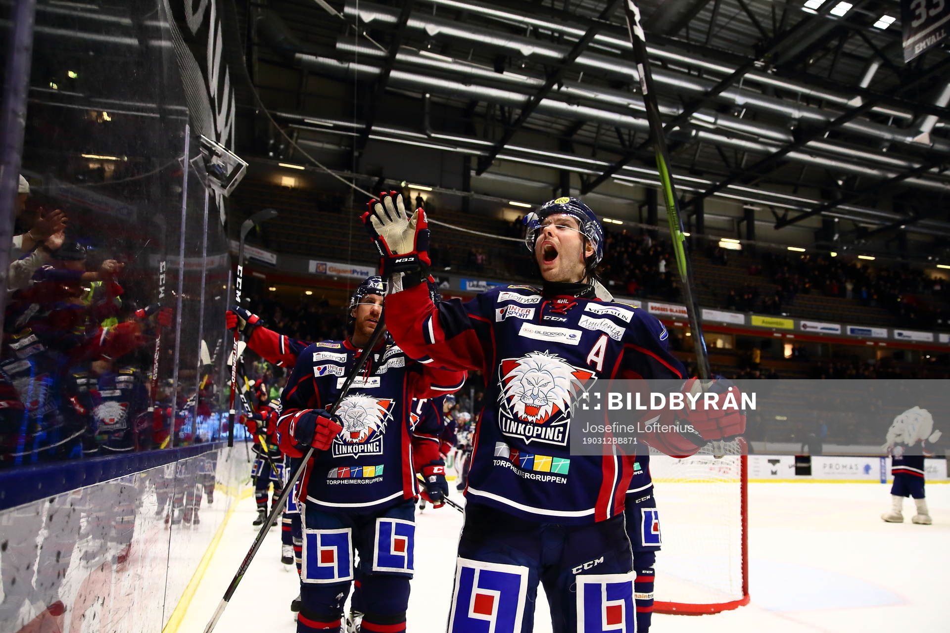 Linköpings Andrew Gordon jublar