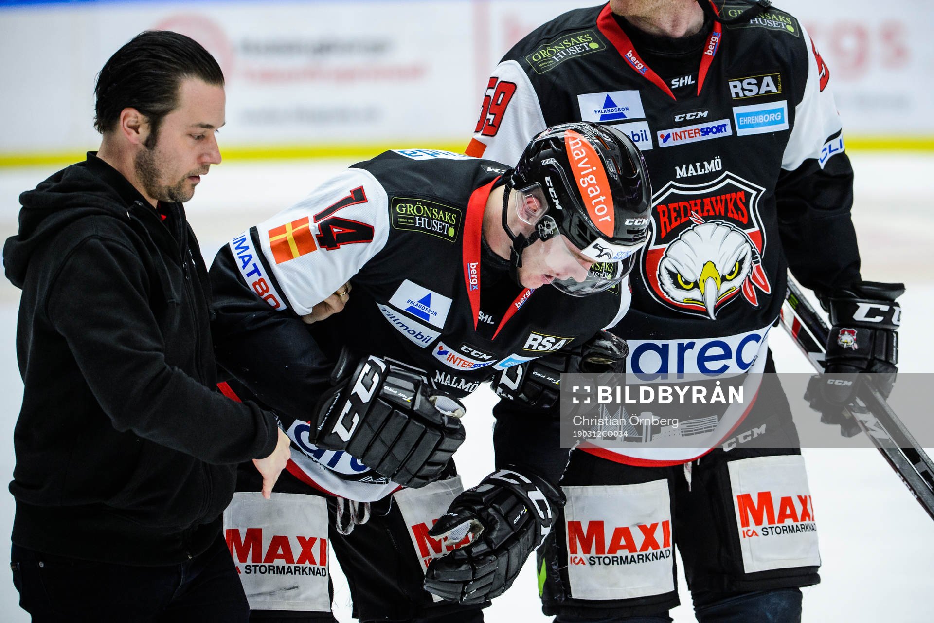 Malmö Redhawks Carl-Johan Lerby får vård