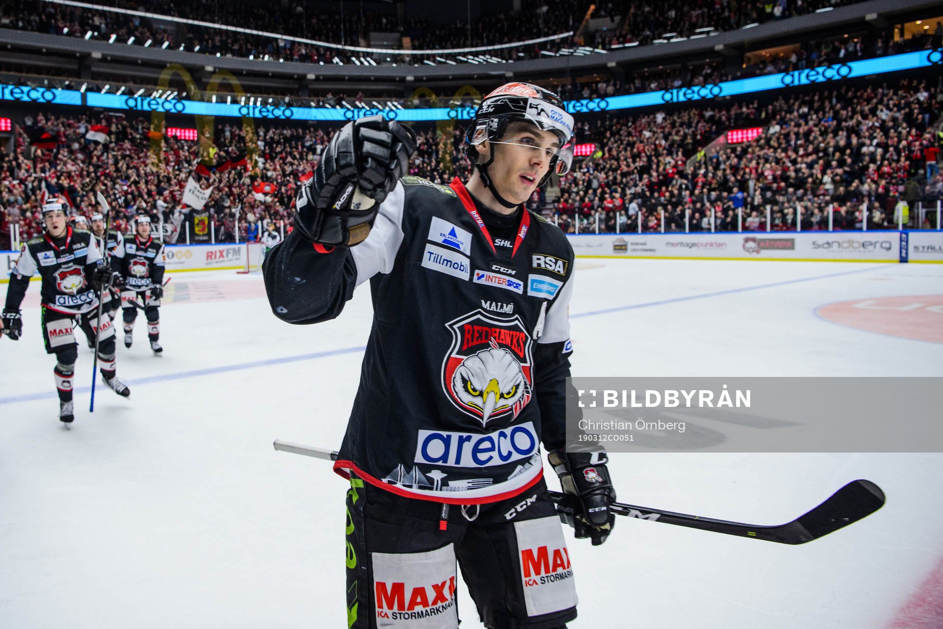 Malmö Redhawks Henrik Hetta jublar