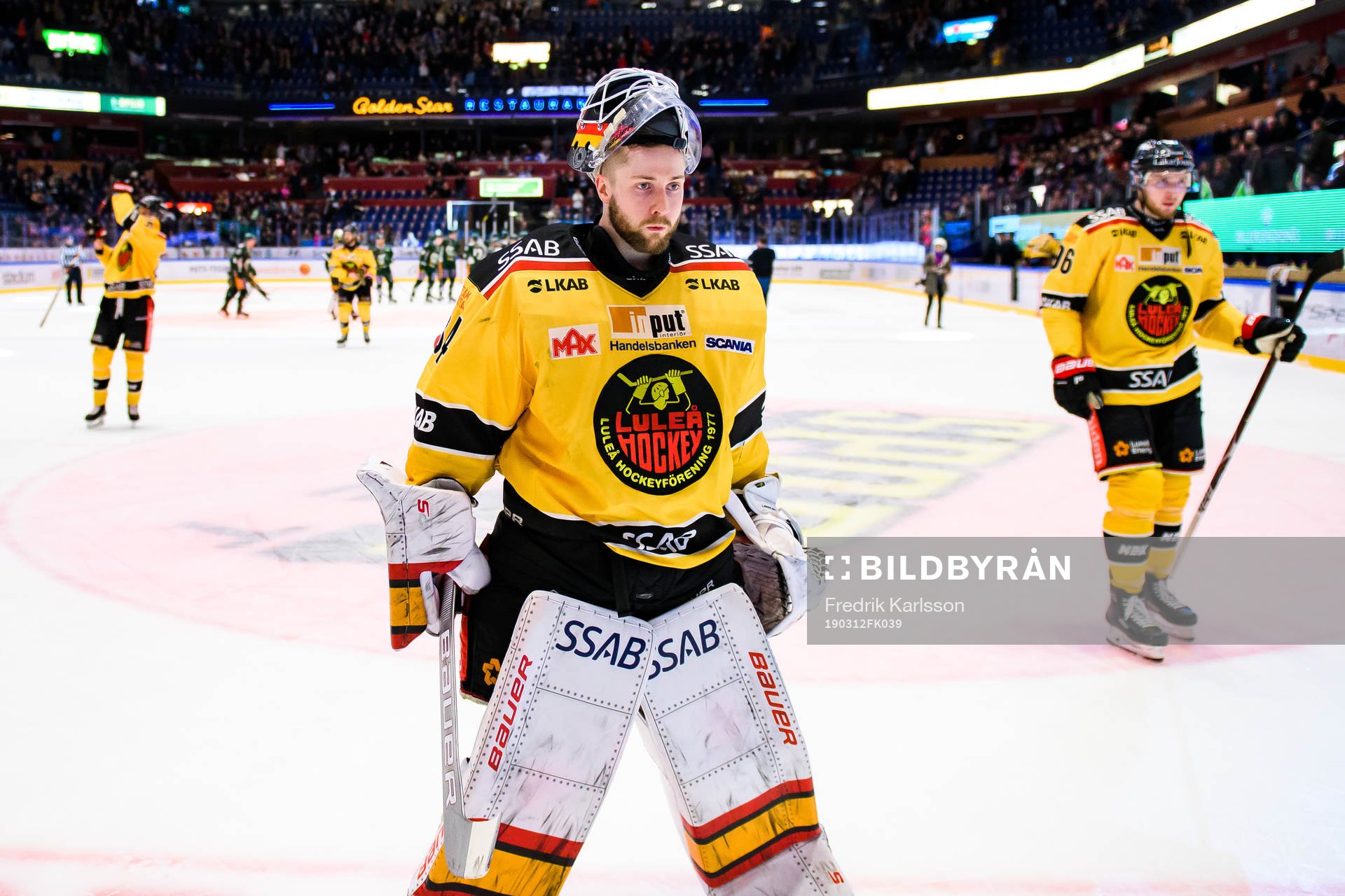 Luleås målvakt Joel Lassinantti deppar