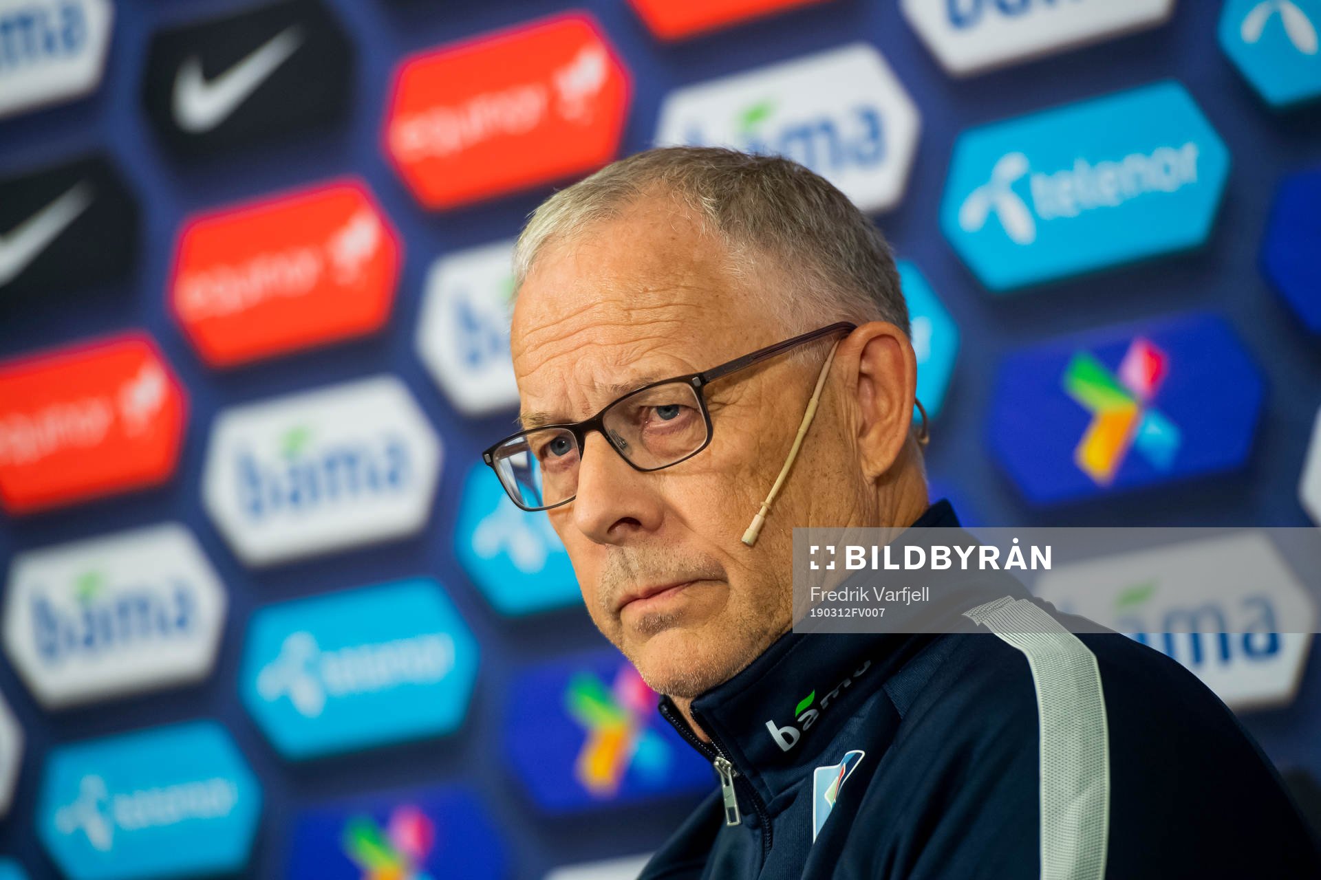 Lars Lagerbäck, head coach of Norway