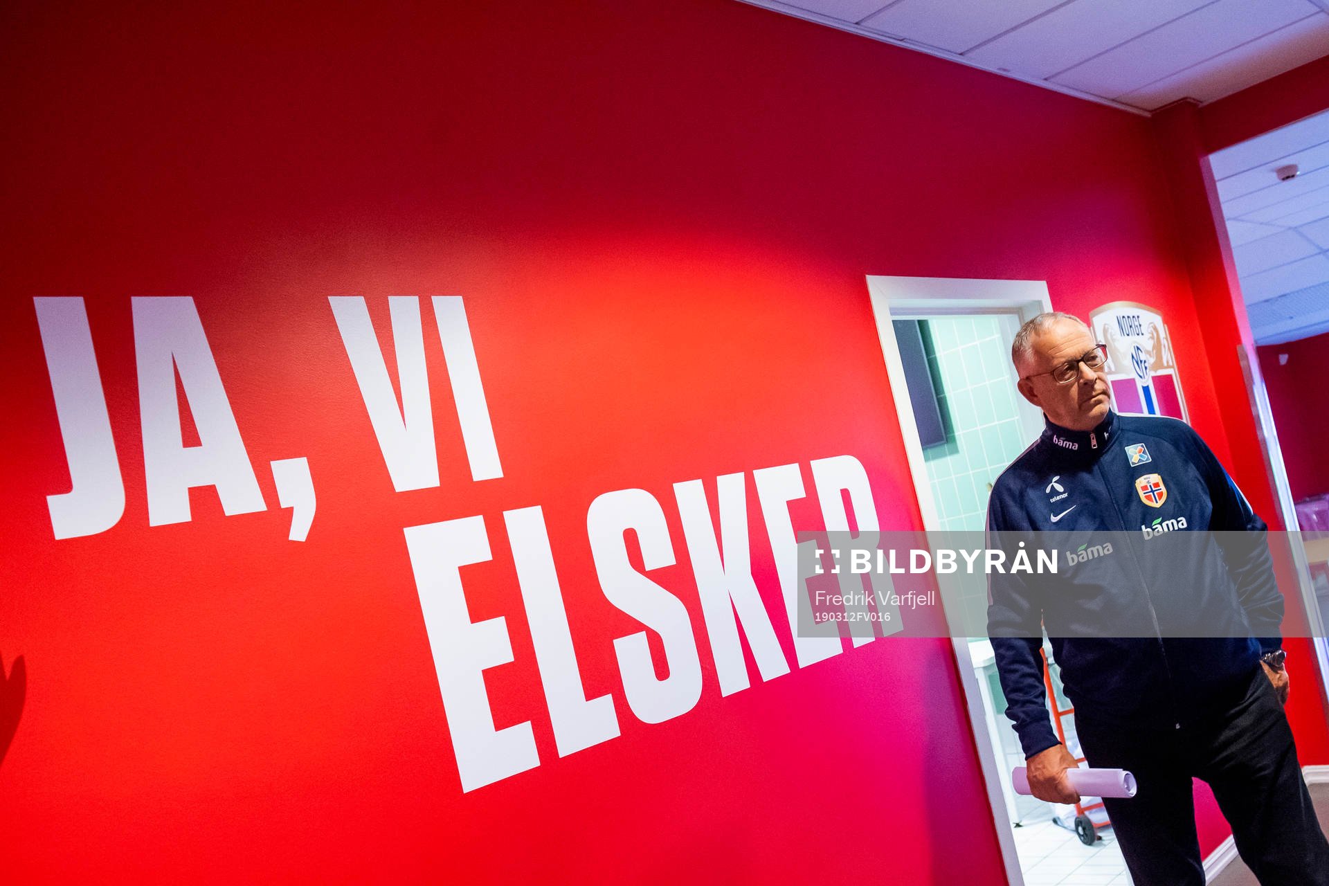Lars Lagerbäck, head coach of Norway