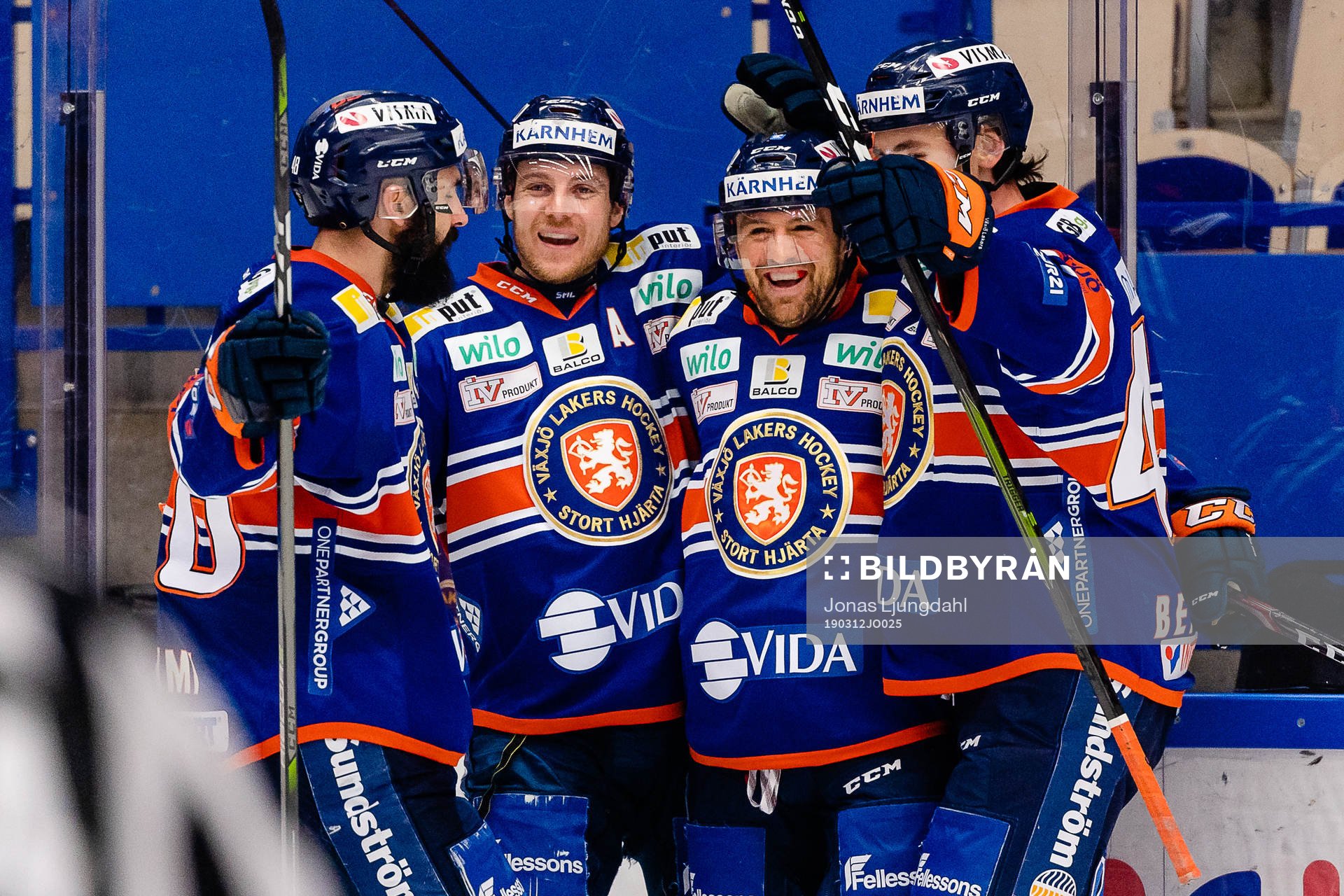 Växjös Erik Josefsson och Nichlas Hardt jublar