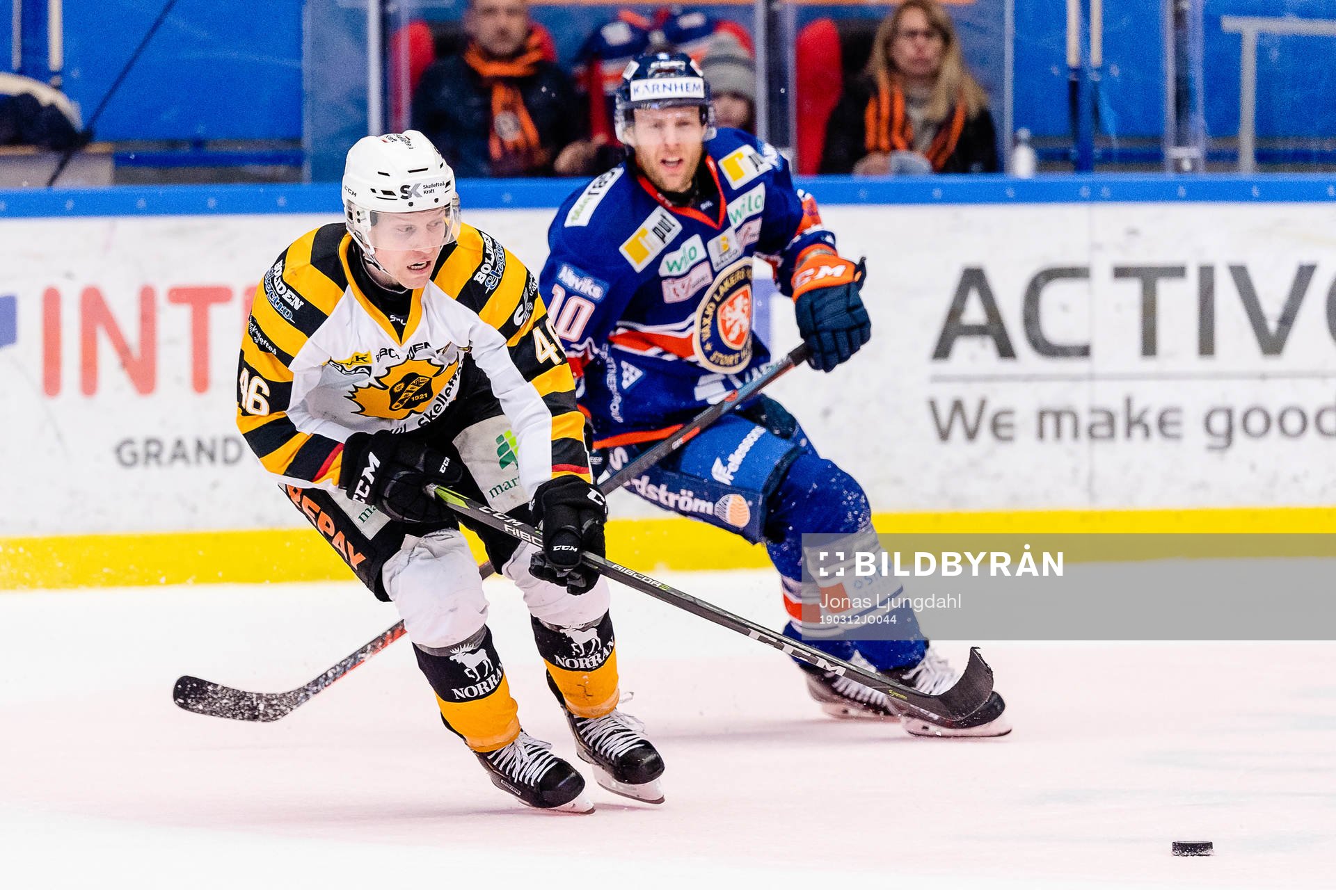 Skellefteås Mathis Olimb och Växjös Kris Versteeg