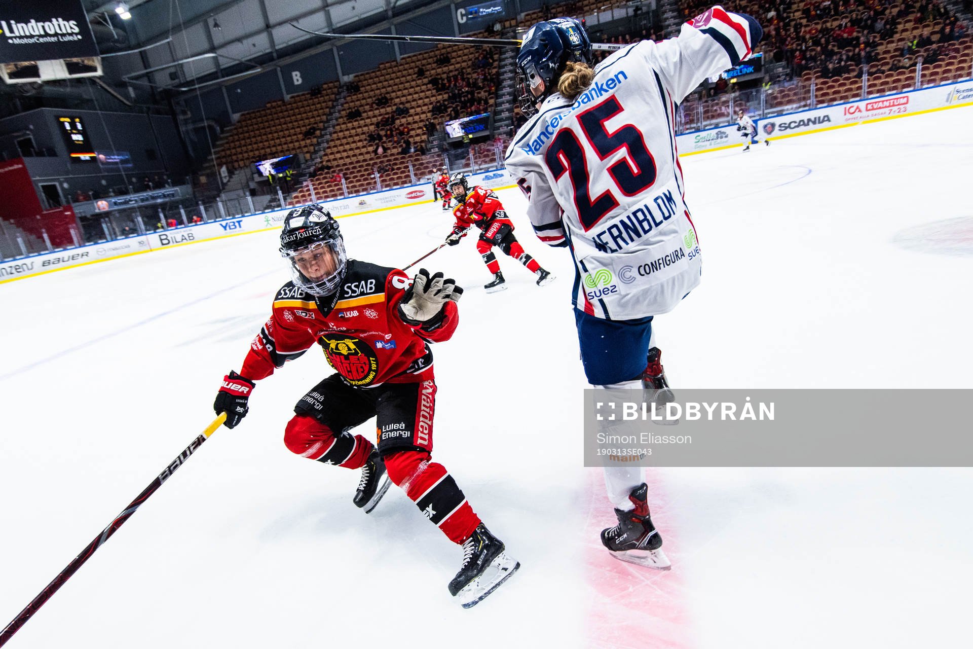 Luleås Ebba Berglund och Linköpings Moa Wernblom