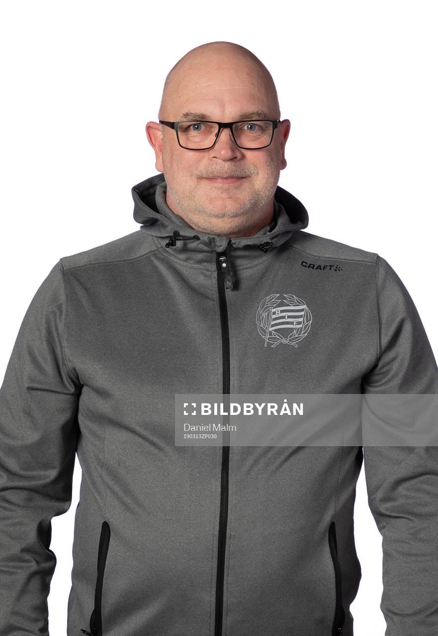 Hammarbys team manager John Fransson poserar för ett porträtt den 13 mars 2019 i Stockholm.