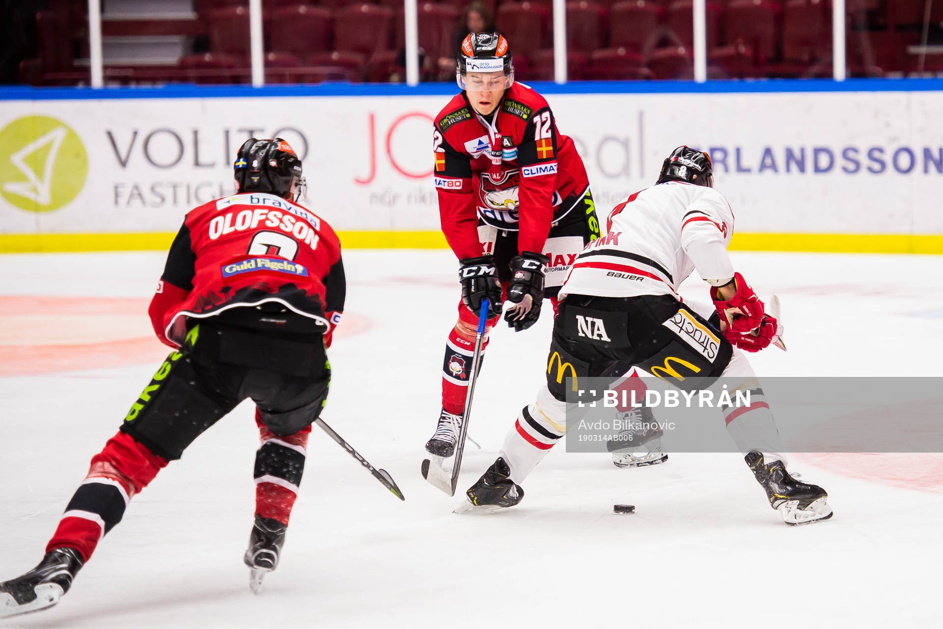 Malmö Redhawks Linus Cronholm och Örebros Tyson Spink