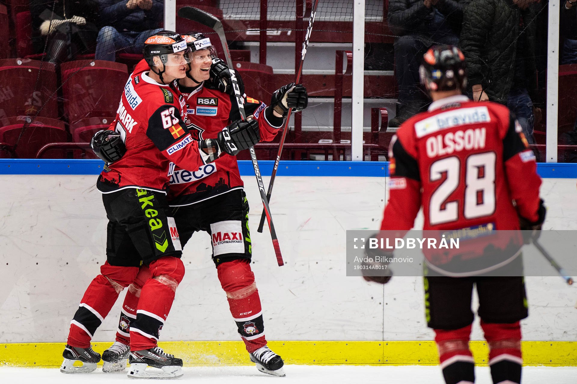 Malmö Redhawks Lars Bryggman jublar