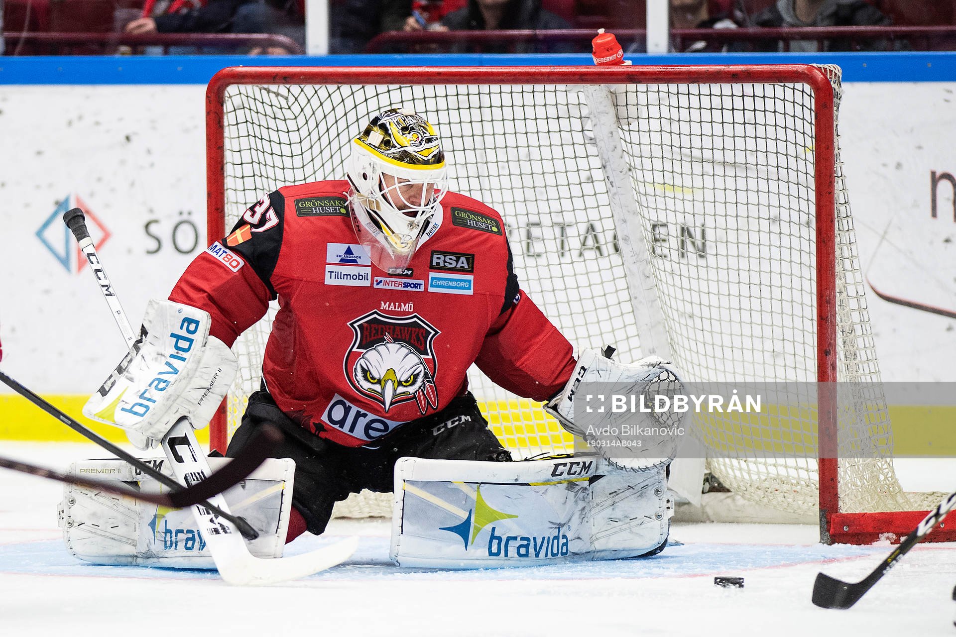 Malmö Redhawks målvakt Lars Volden