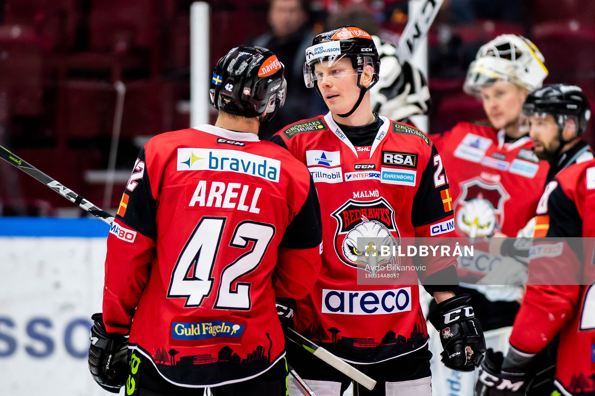 Malmö Redhawks Lars Bryggman och Niklas Arell