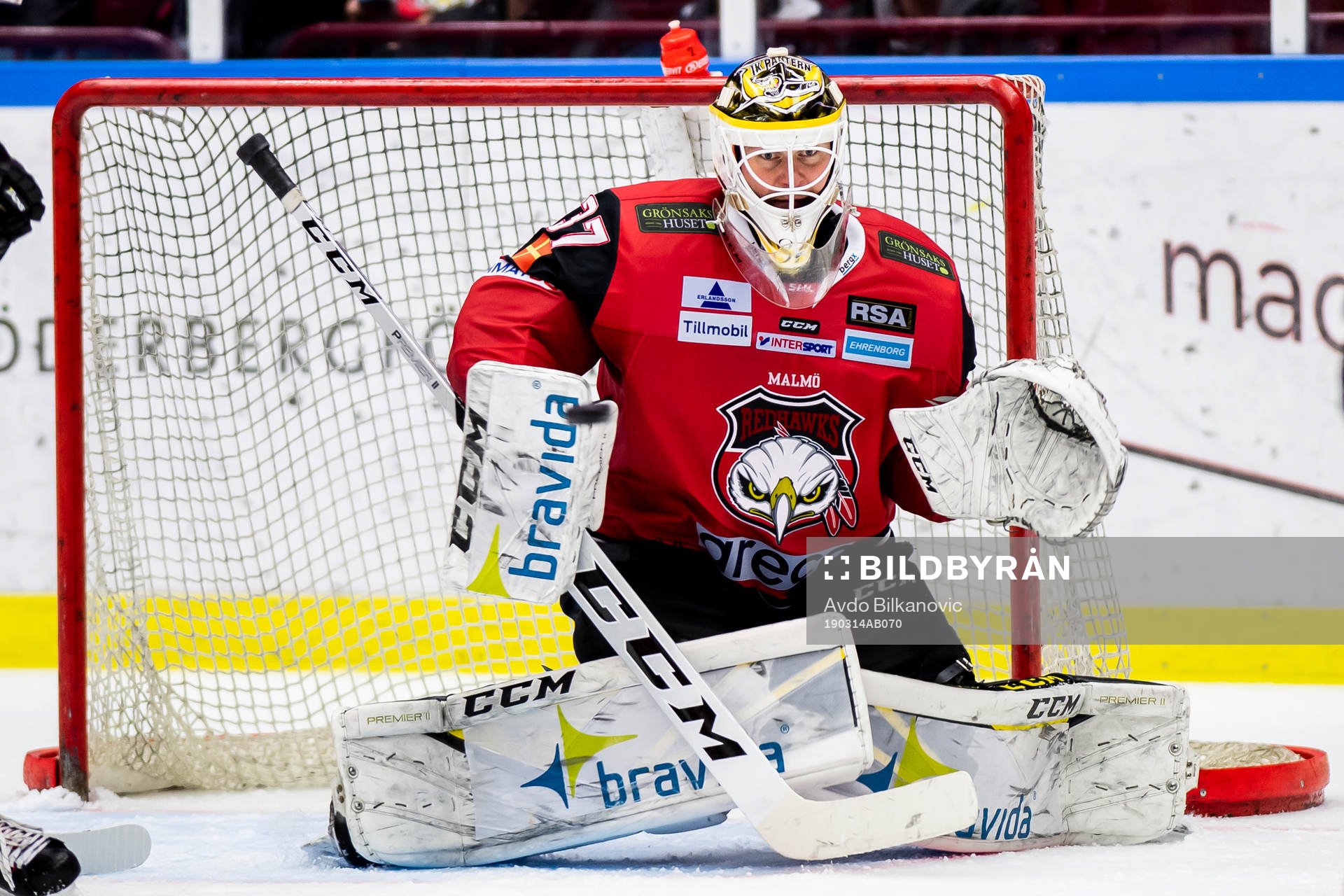 Malmö Redhawks målvakt Lars Volden