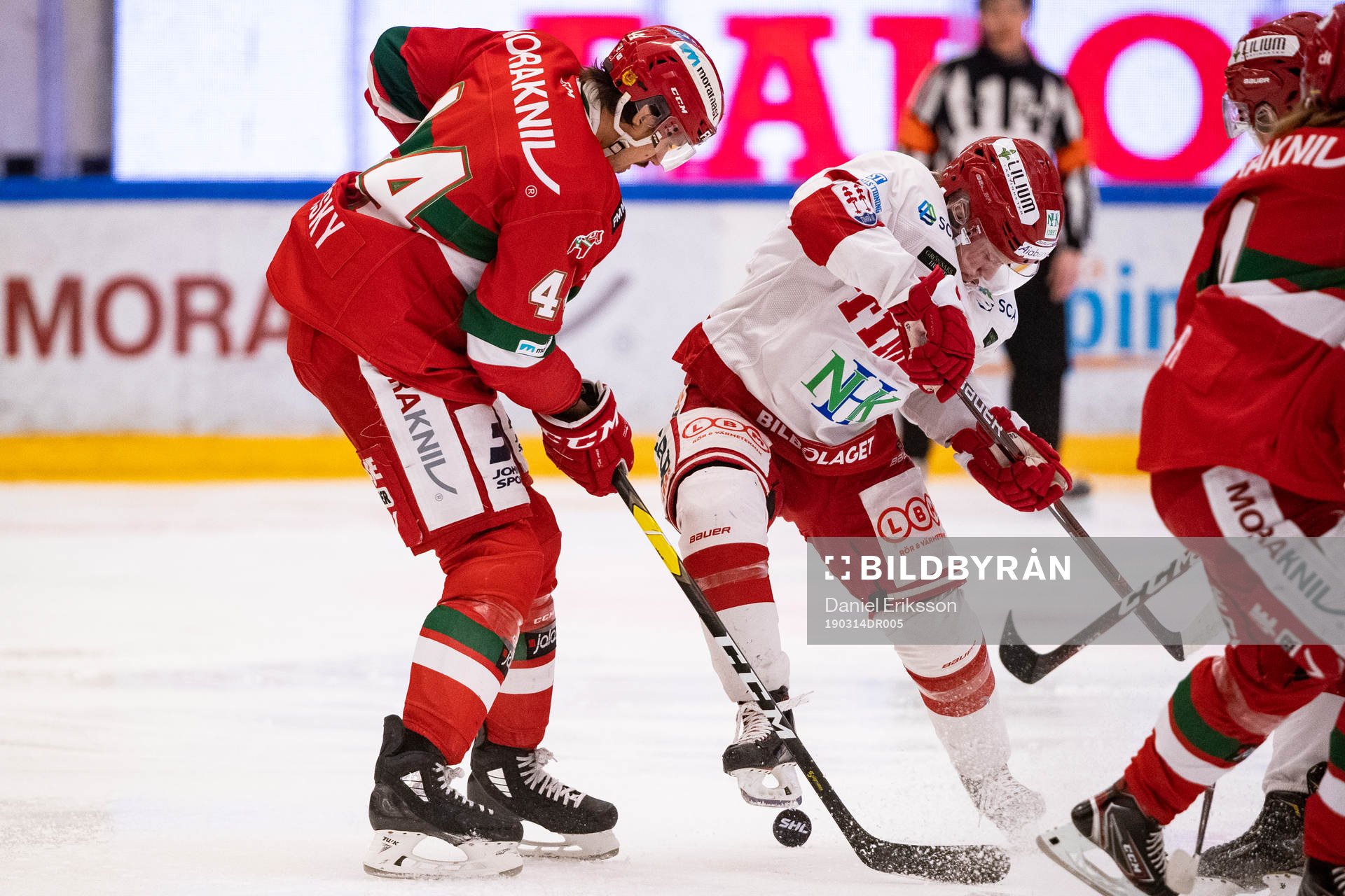 Moras Matej Stransky och Timrås Sebastian Ohlsson
