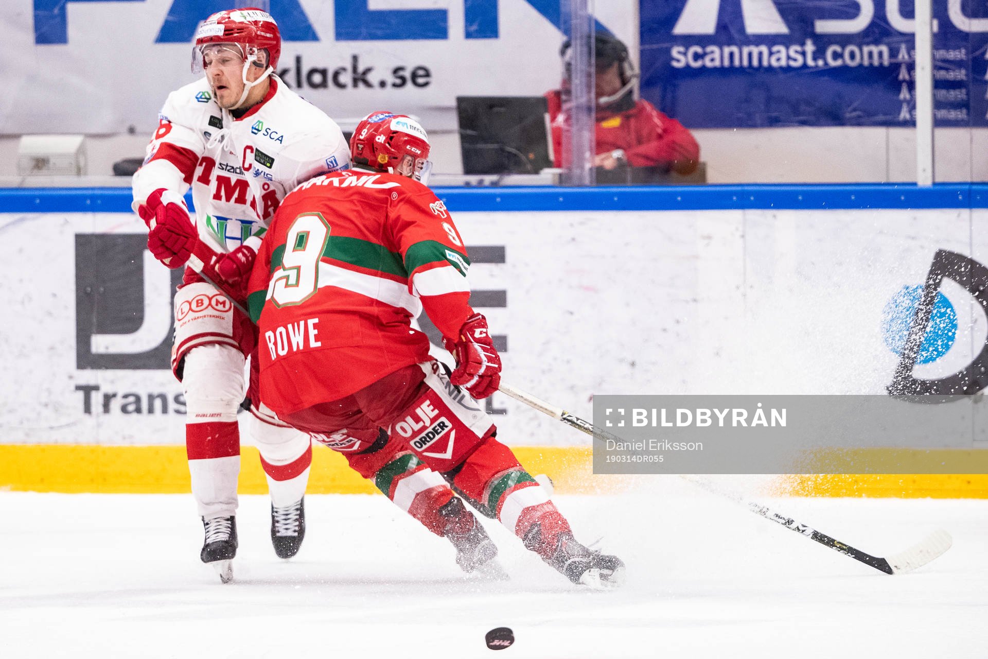 Timrås Hampus Larsson och Moras Andrew Rowe