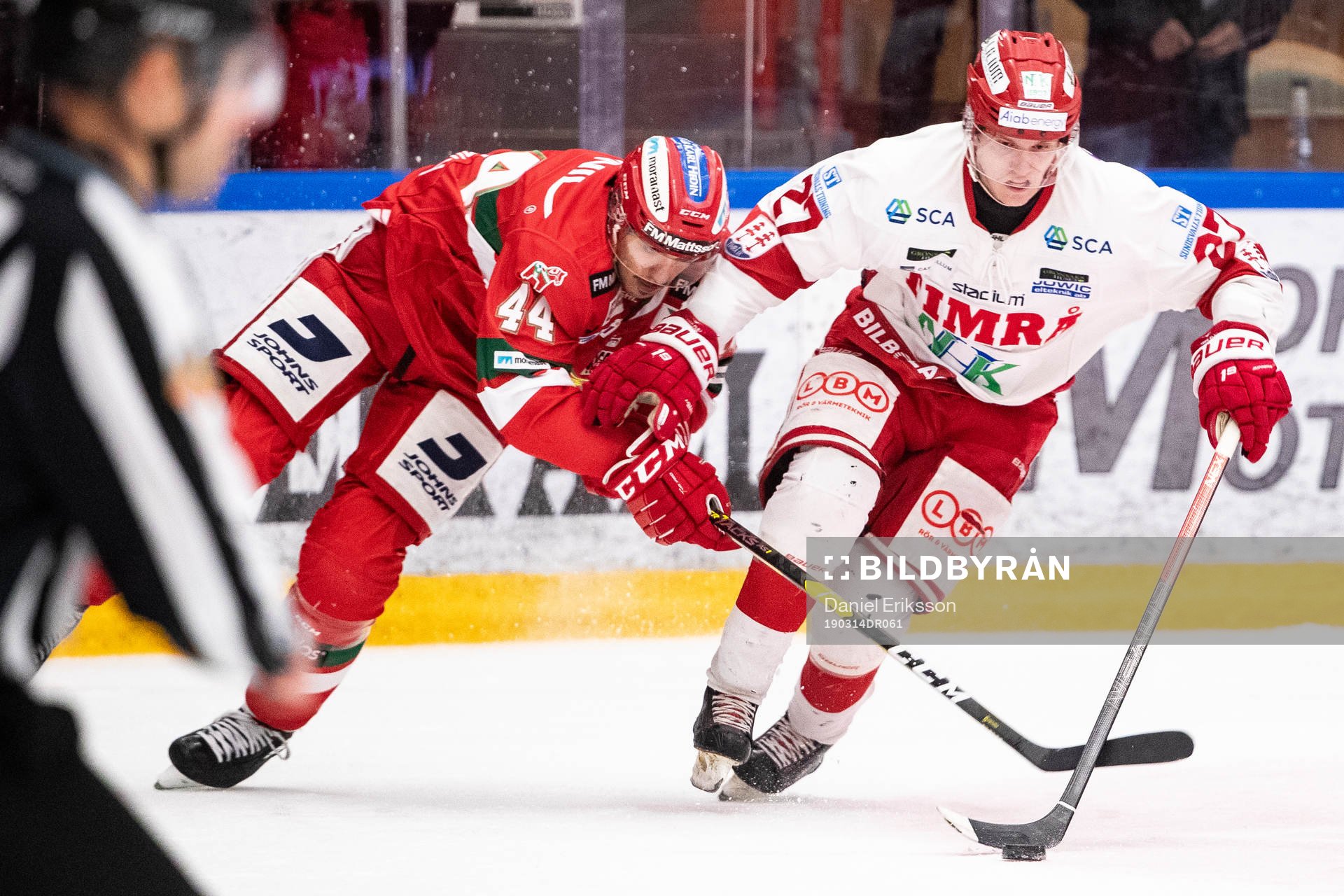 Moras Matej Stransky och Timrås Johannes Kinnvall