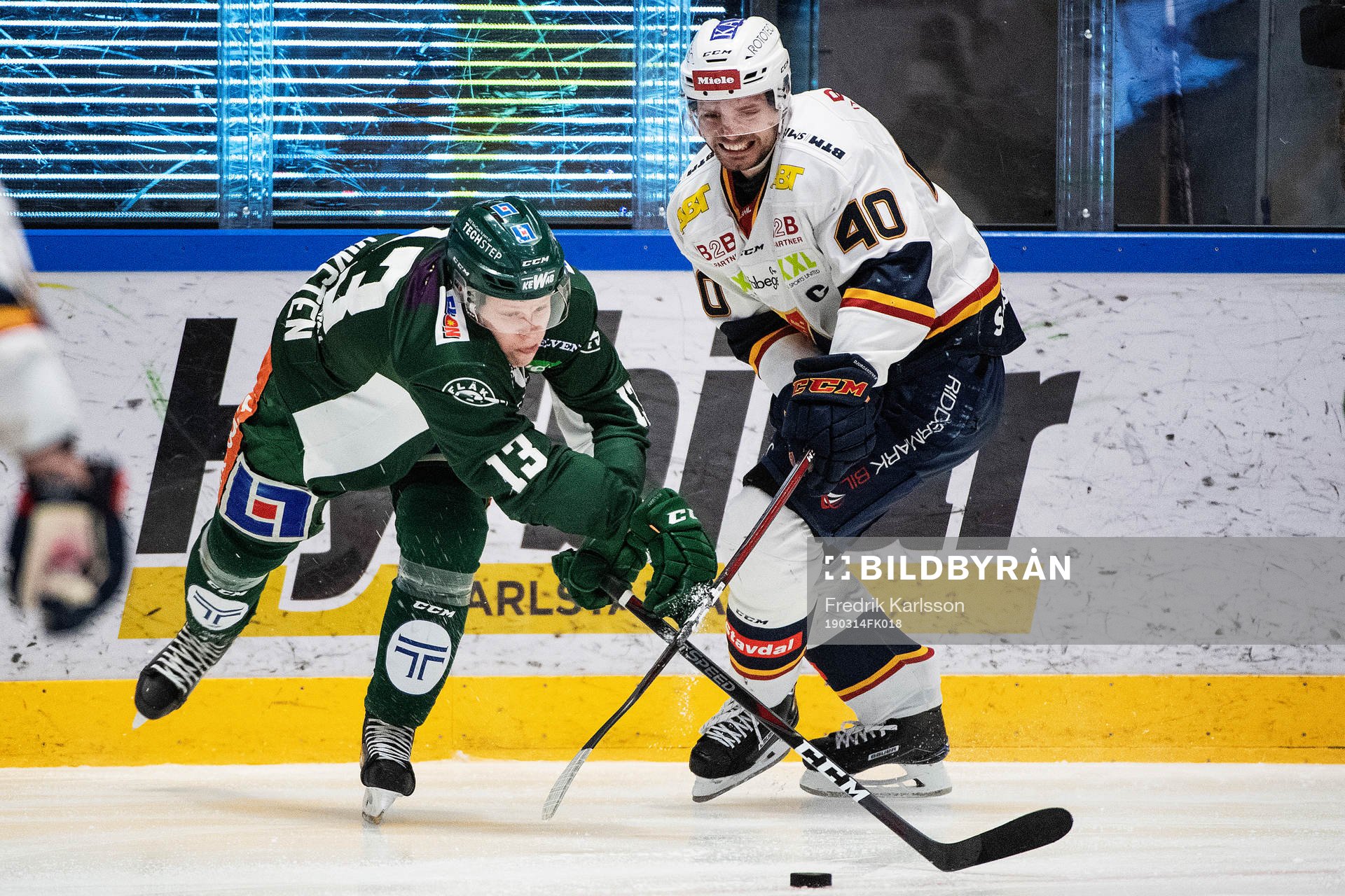 Färjestads Daniel Viksten och Djurgårdens Jacob Josefson