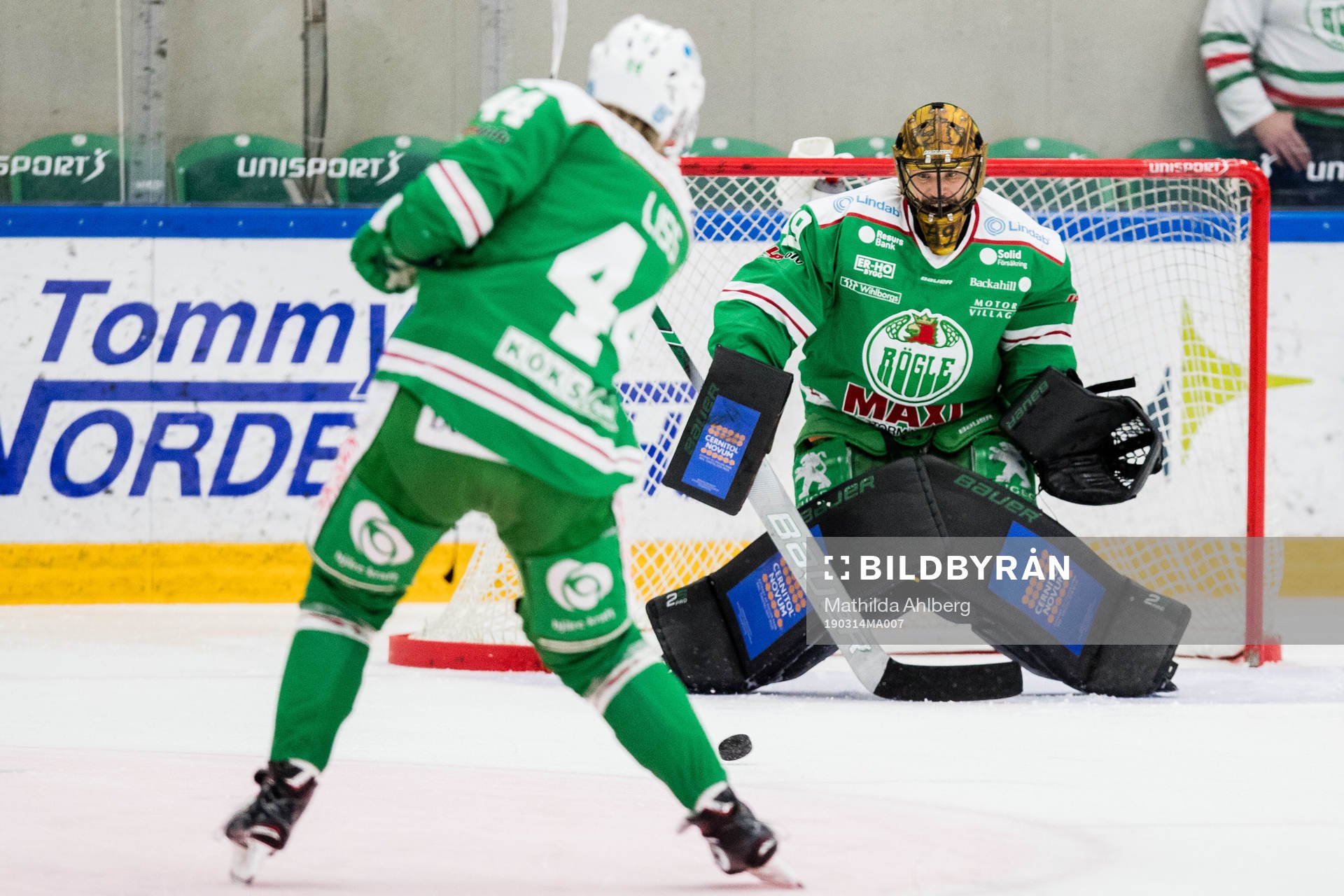 Rögles målvakt Justin Pogge